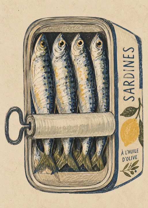 Vintage Sardine Tin