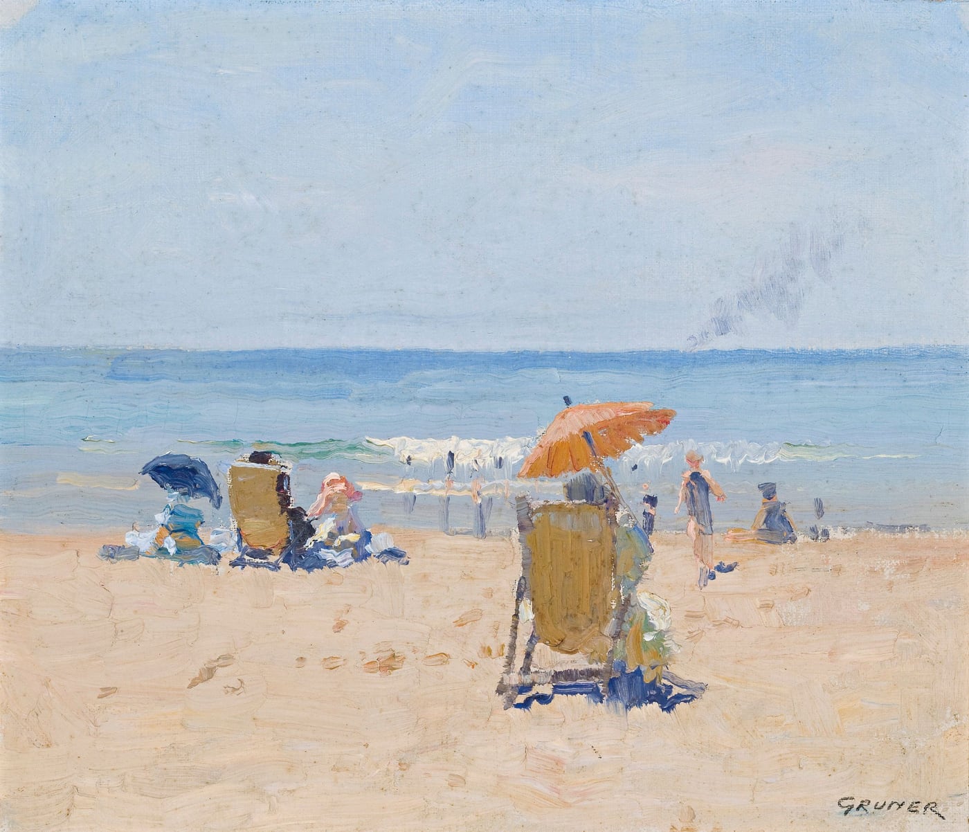 Tamarama Beach by Elioth Gruner, 1920 — digital art print download