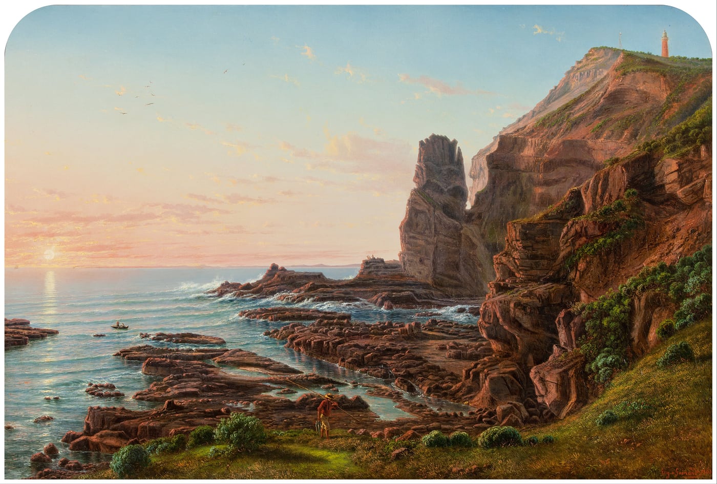 Castle Rock, Cape Schanck by Eugene von Guérard — digital art print download