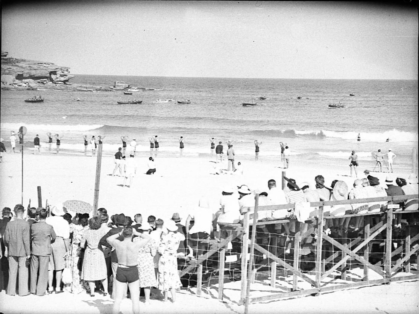 Surf carnival at Bondi Beach — view 3 by Sam Hood — digital art print download