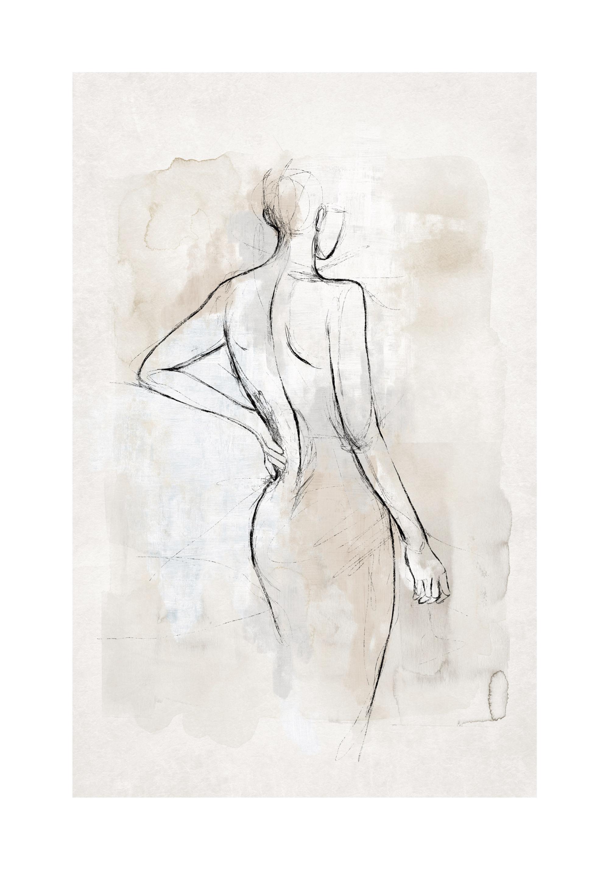 Abstract Body Sketch No2 Print