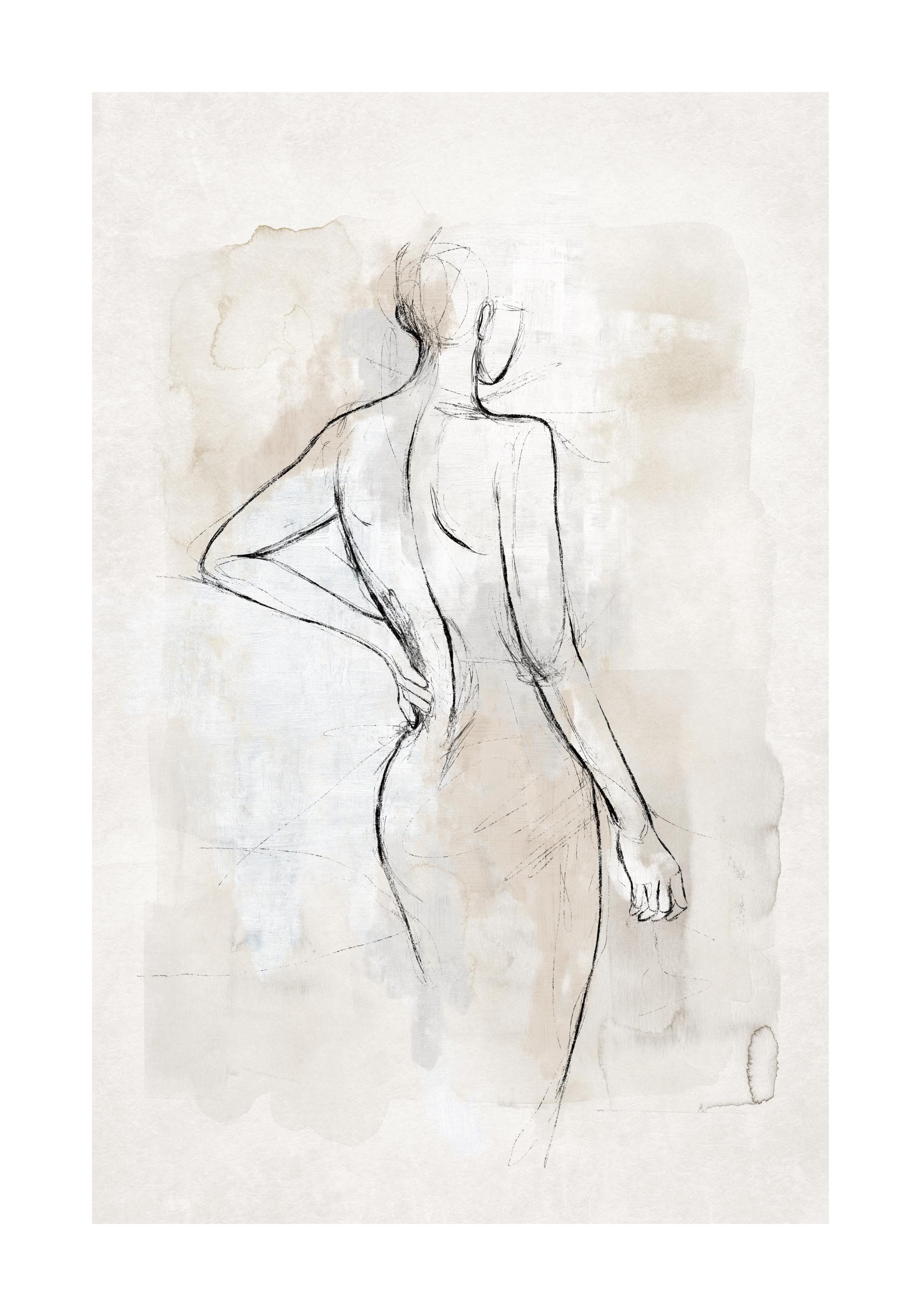 Abstract Body Sketch No2 Print