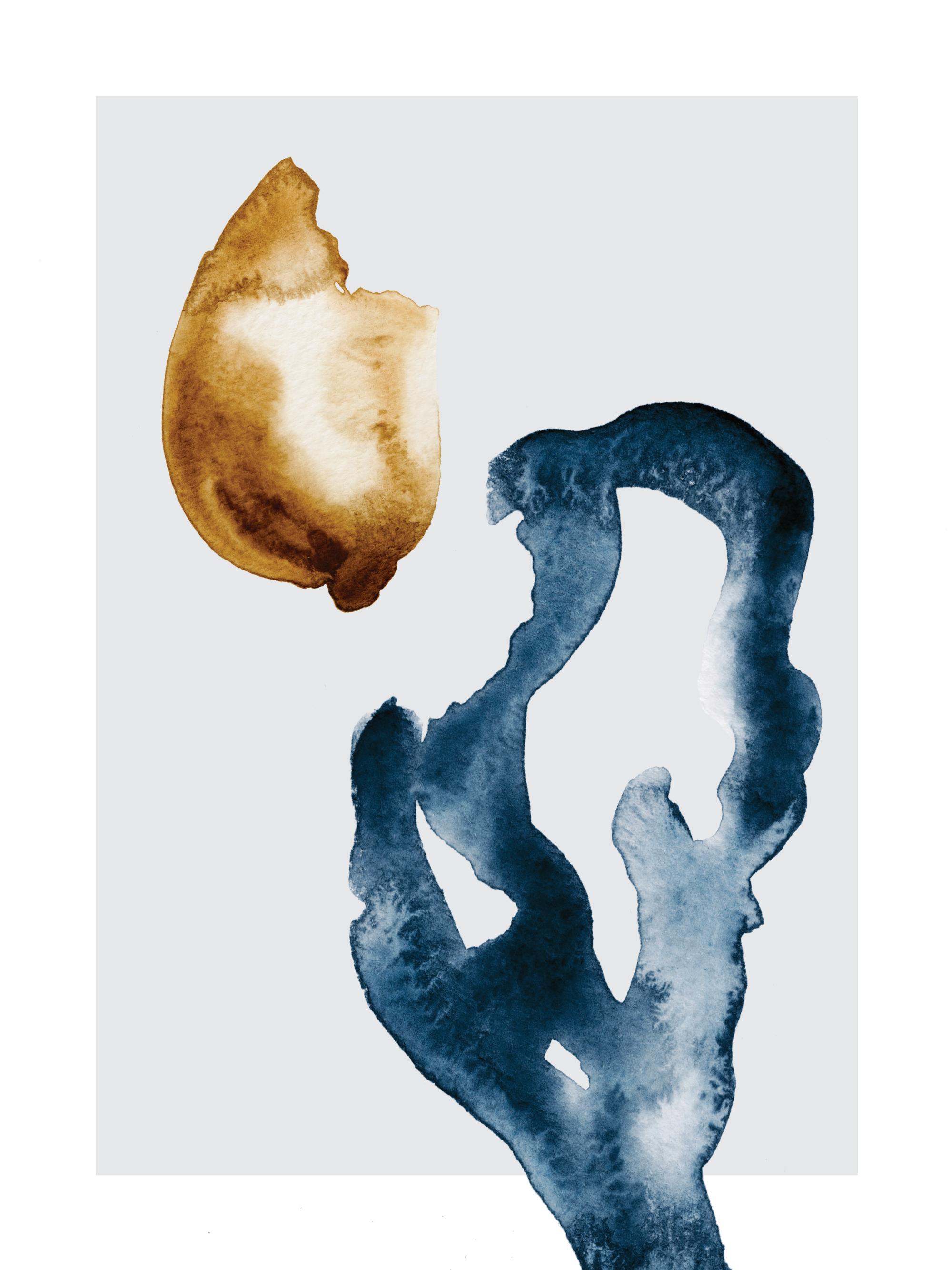 Abstract Floral No1 Print