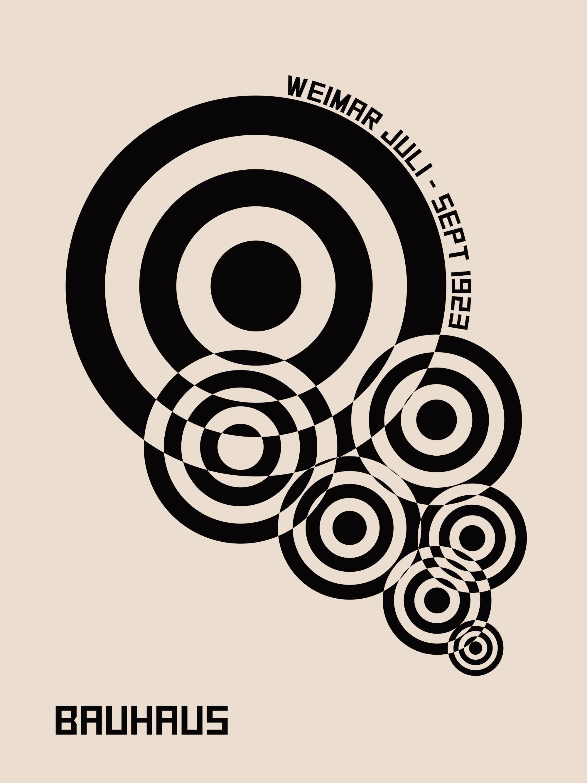 Bauhaus Geometric No1 Print