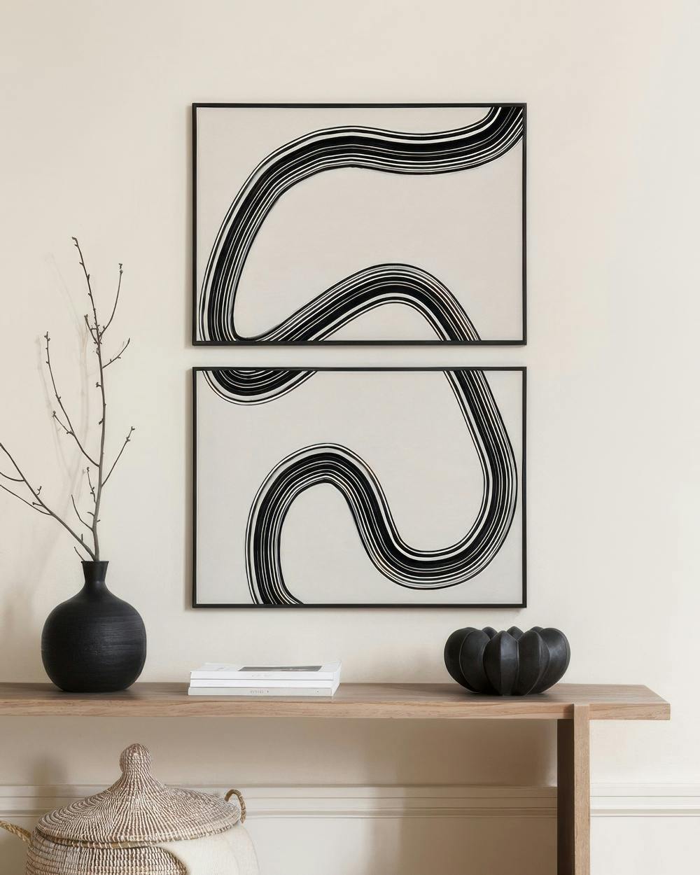 Black Curve Duo Poster pack