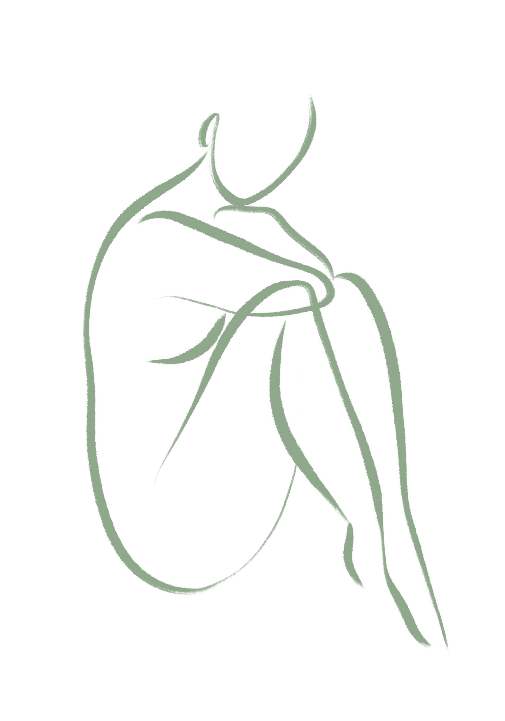 Body in Green No2 Print