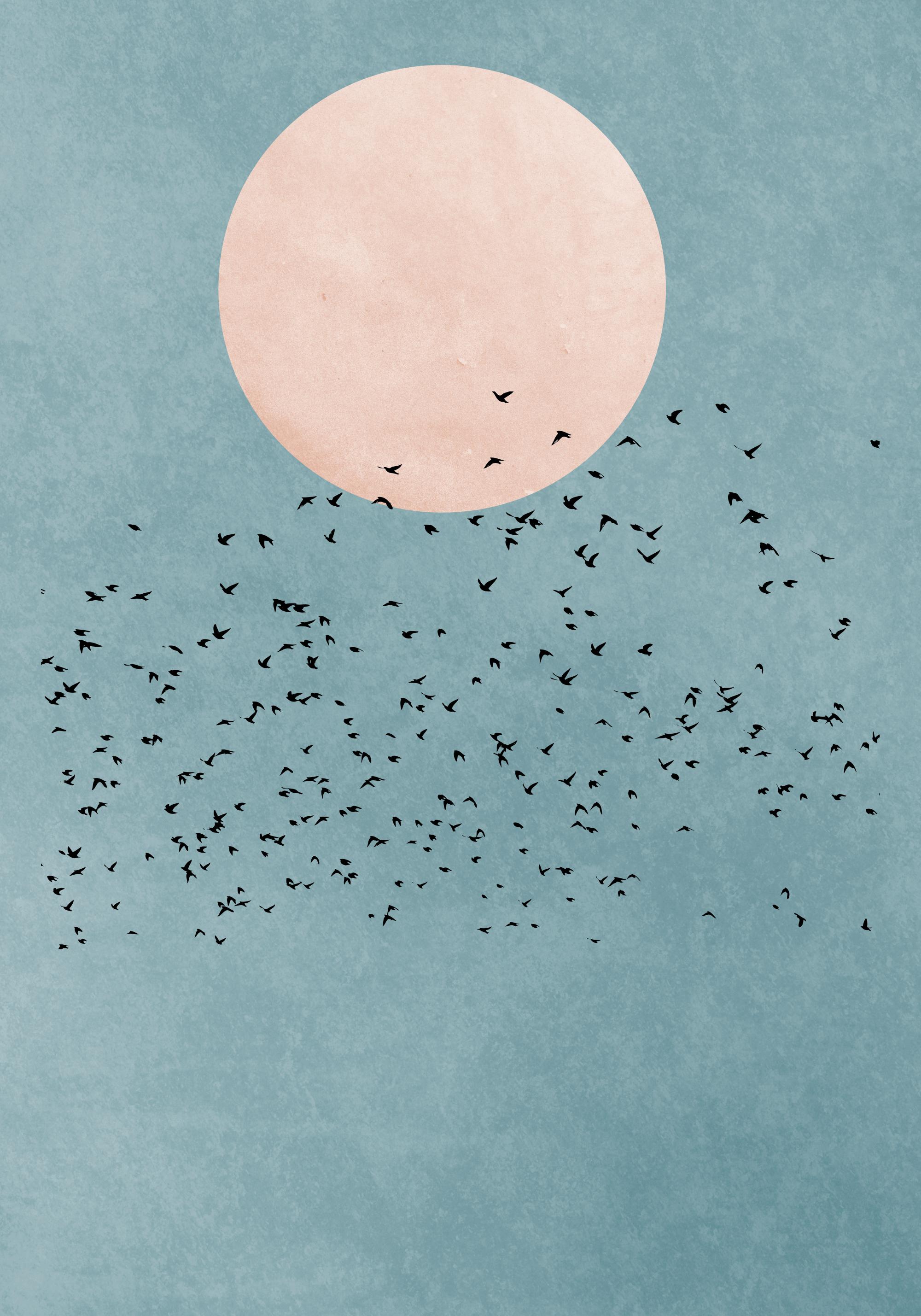 Boris Draschoff / Kubistika - Birds Fly Away Print
