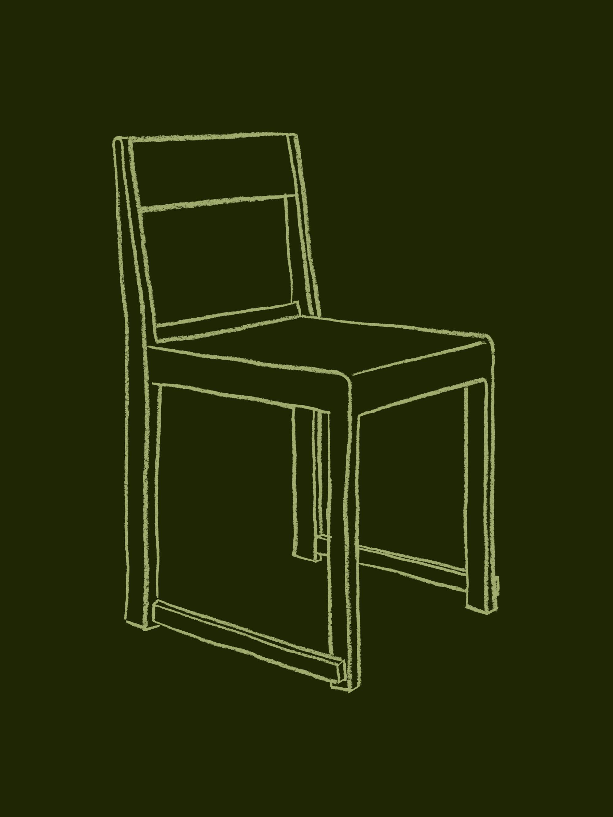 Chair Illustration Print