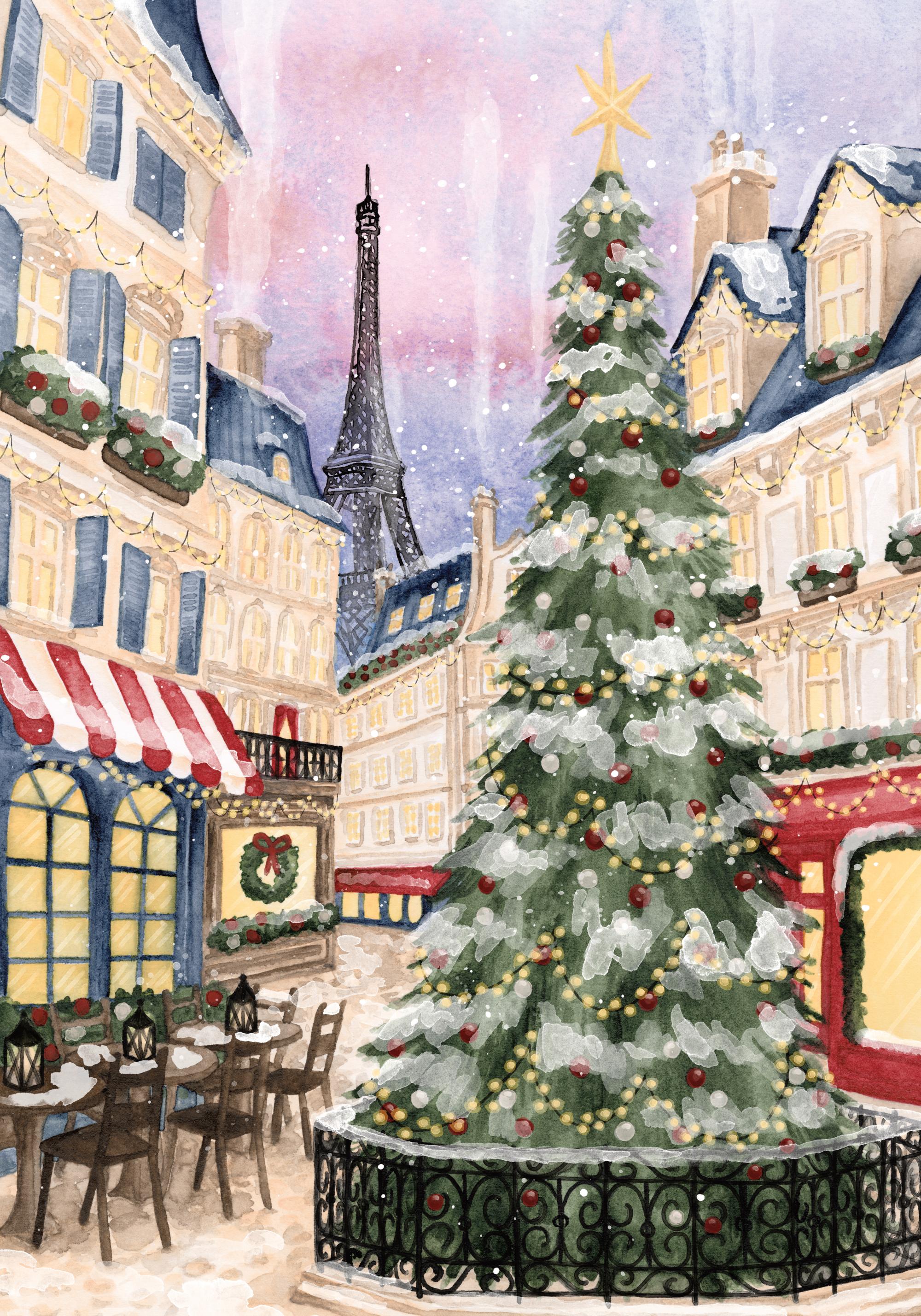 Christmas in Town Print