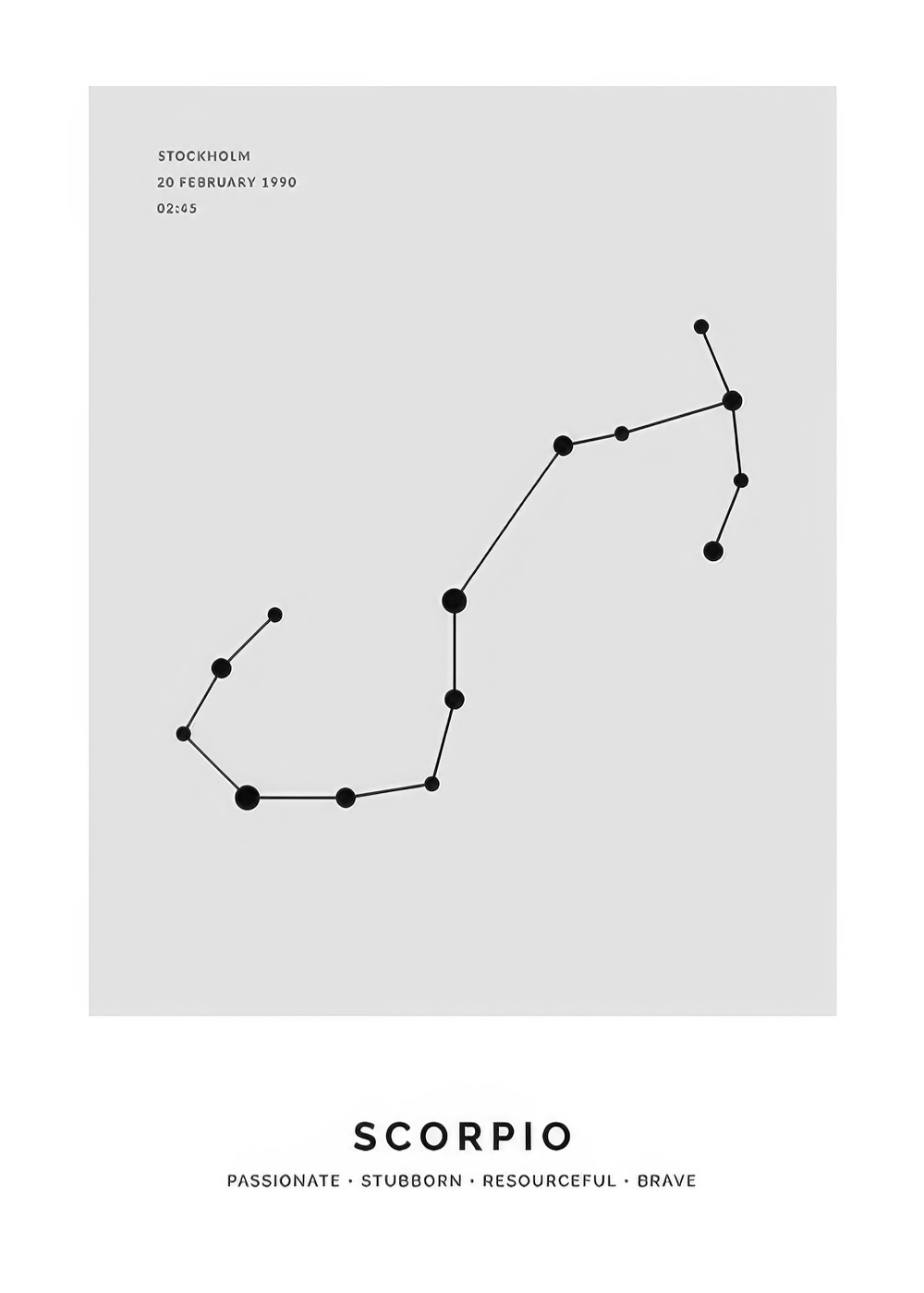 Constellation Grey Scorpio Personal