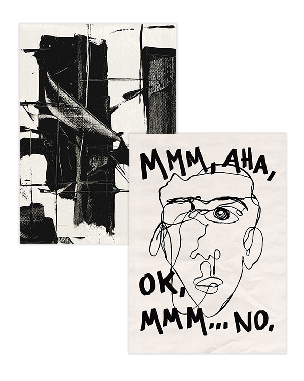 Dramatic Sketch Duo Poster pack