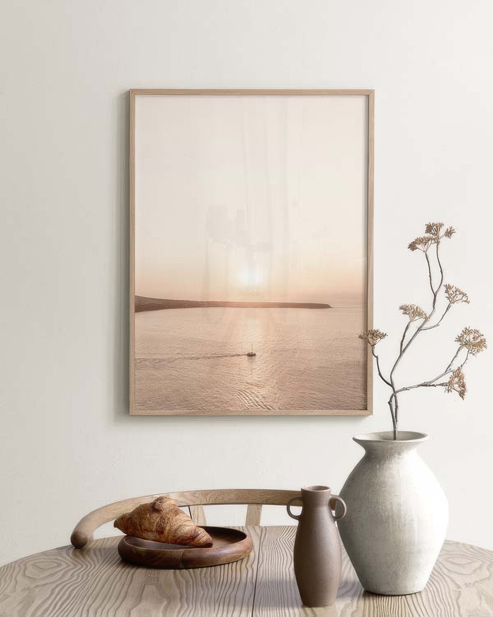 Evening in Santorini Print