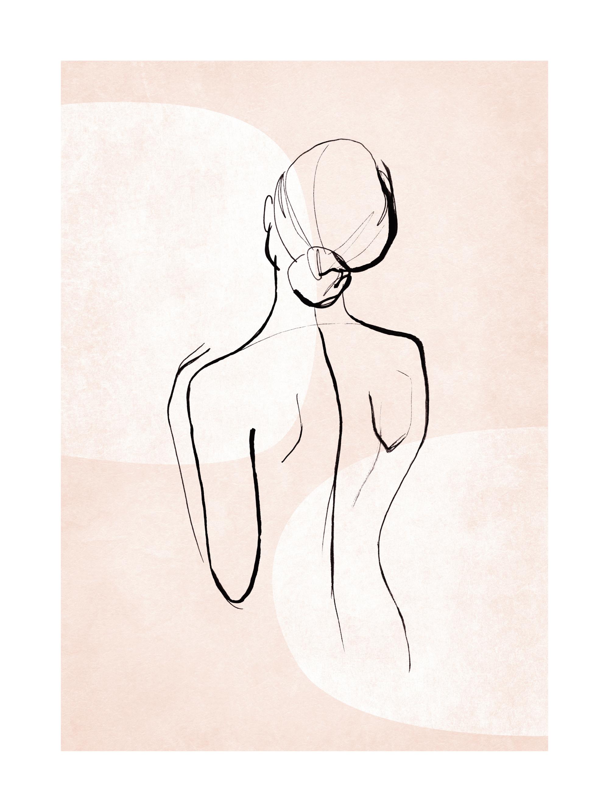 Female Sketch Forms No1 Print