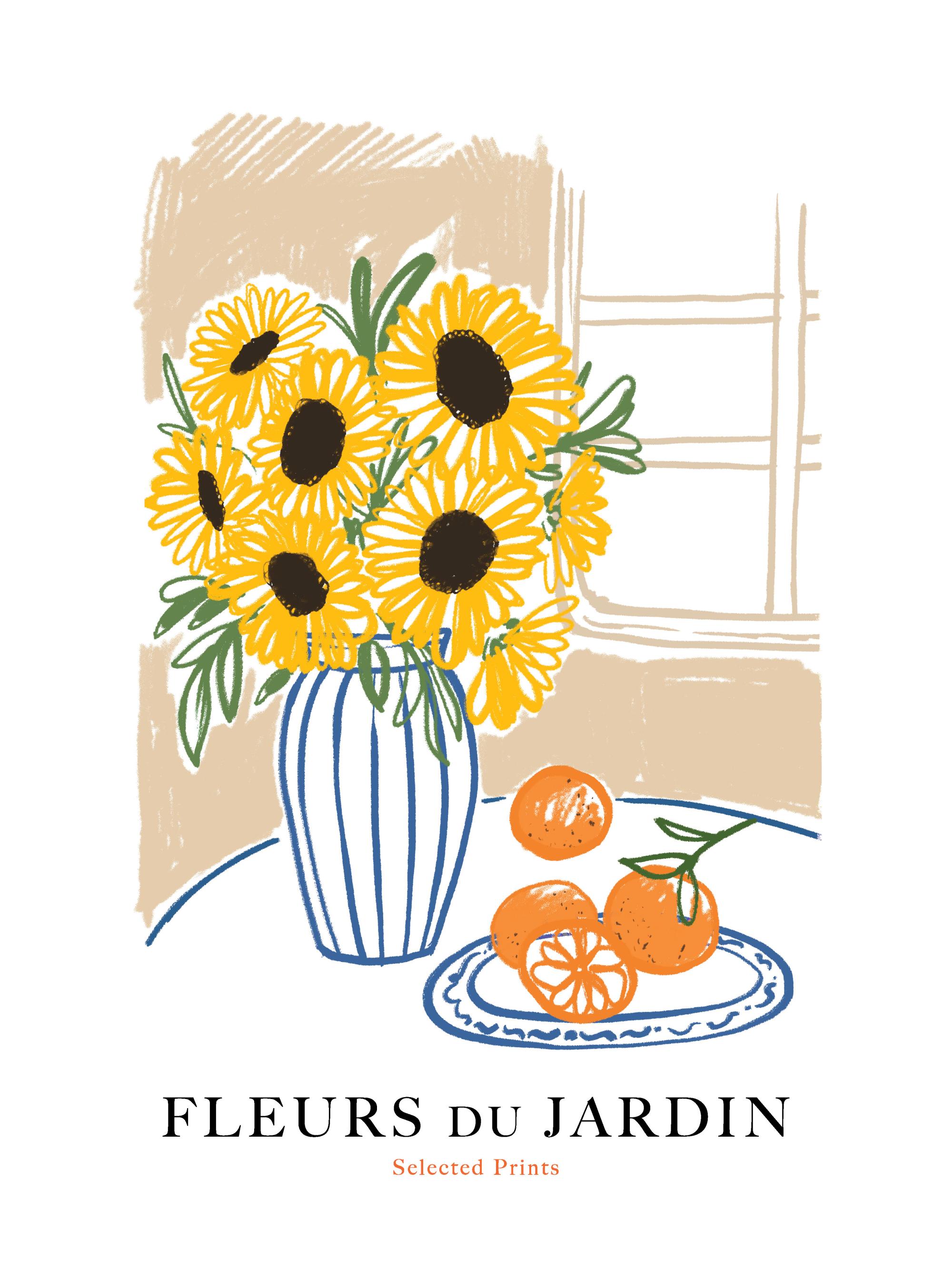 Fleurs du Jardin No1 Print