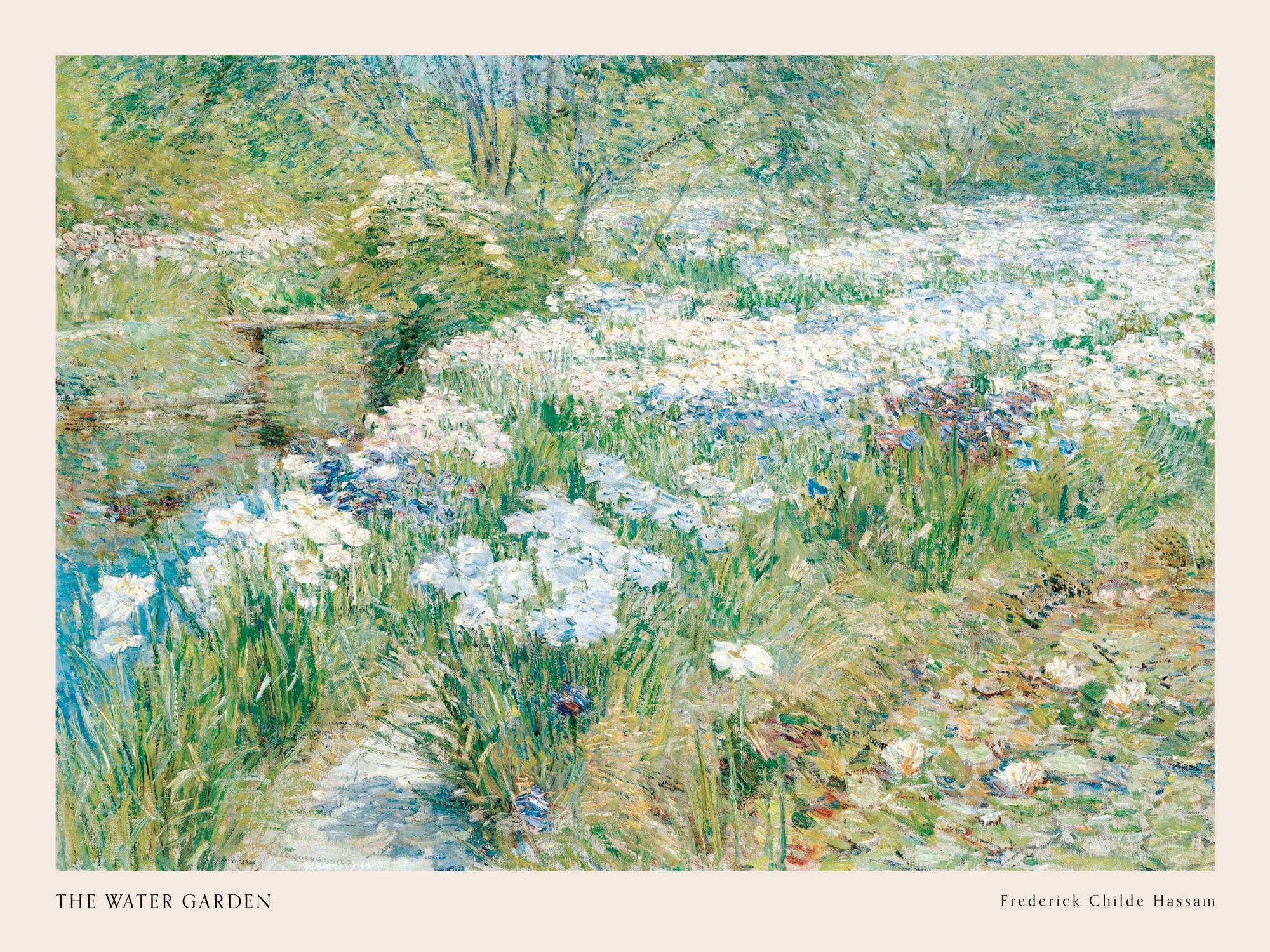 Frederick Childe Hassam - The Water Garden Print