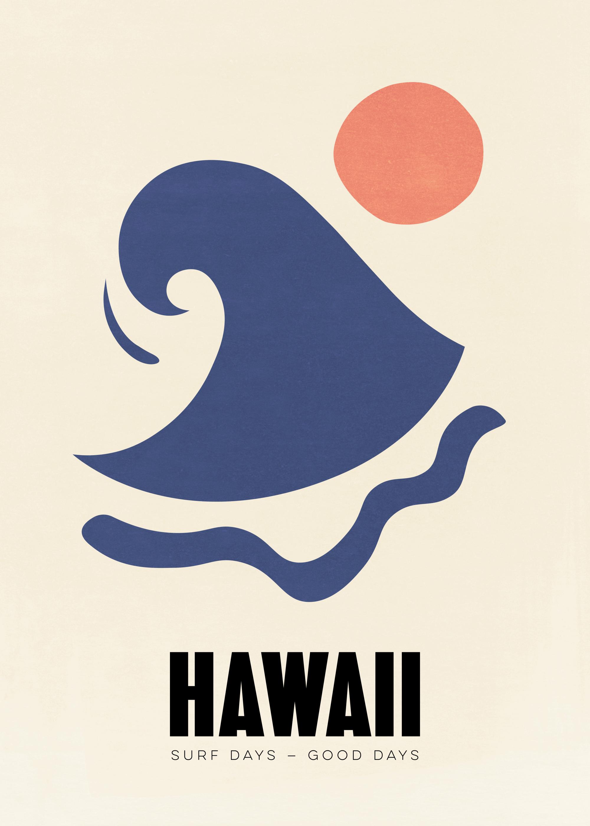 Graphic Hawaii Print
