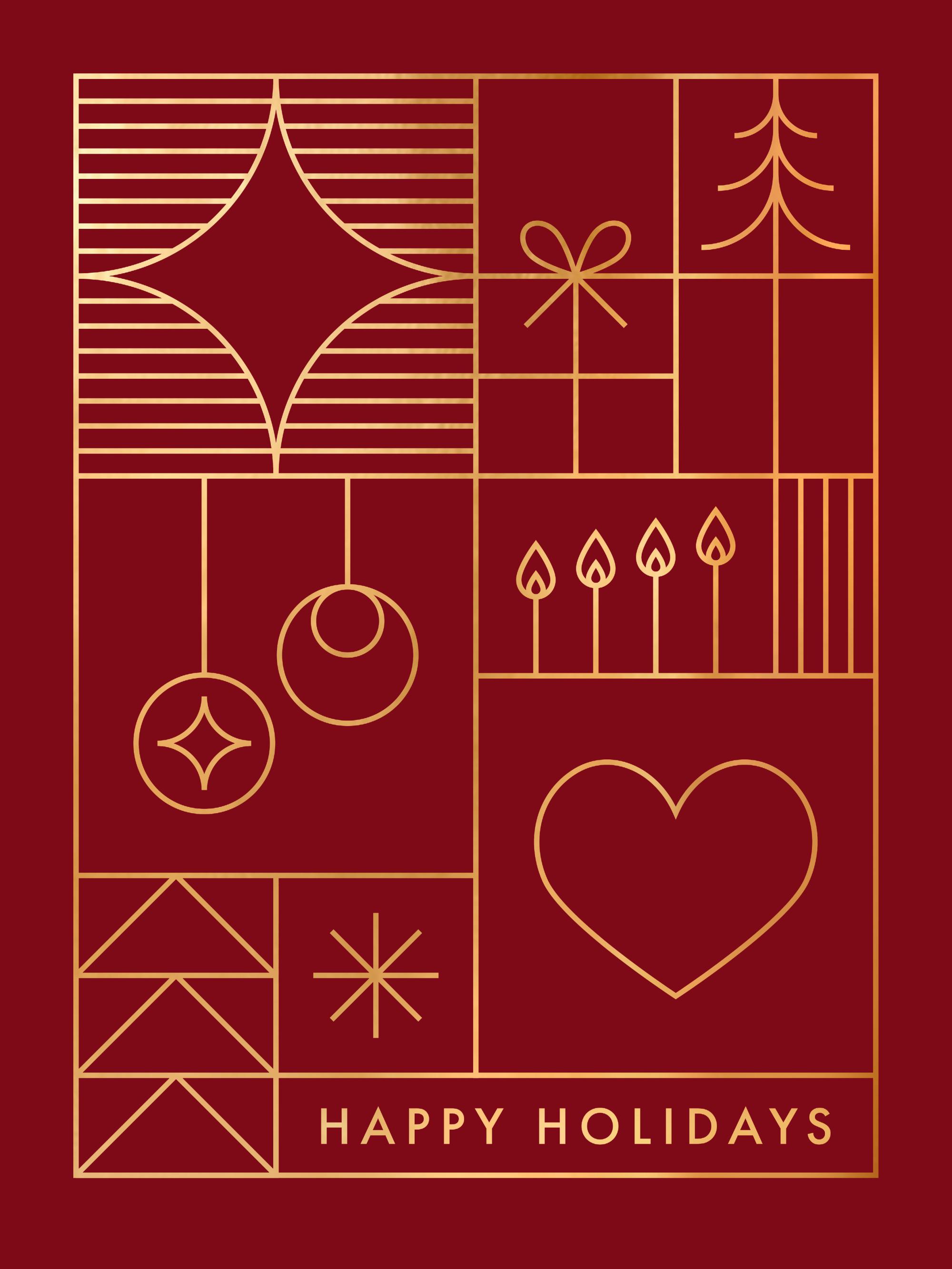 Happy Holidays Graphic Print