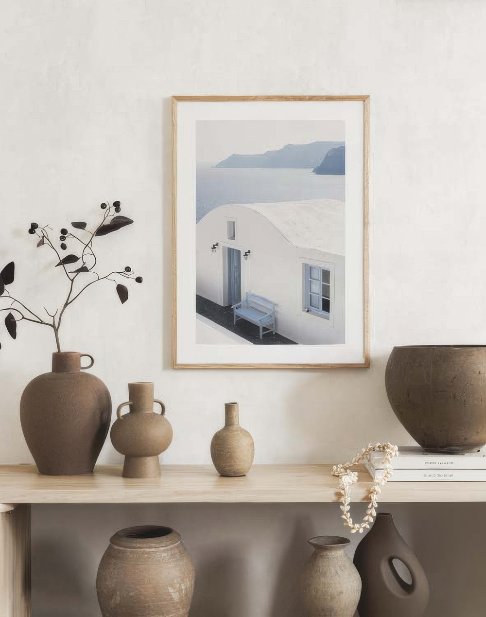 Idyllic Santorini Print