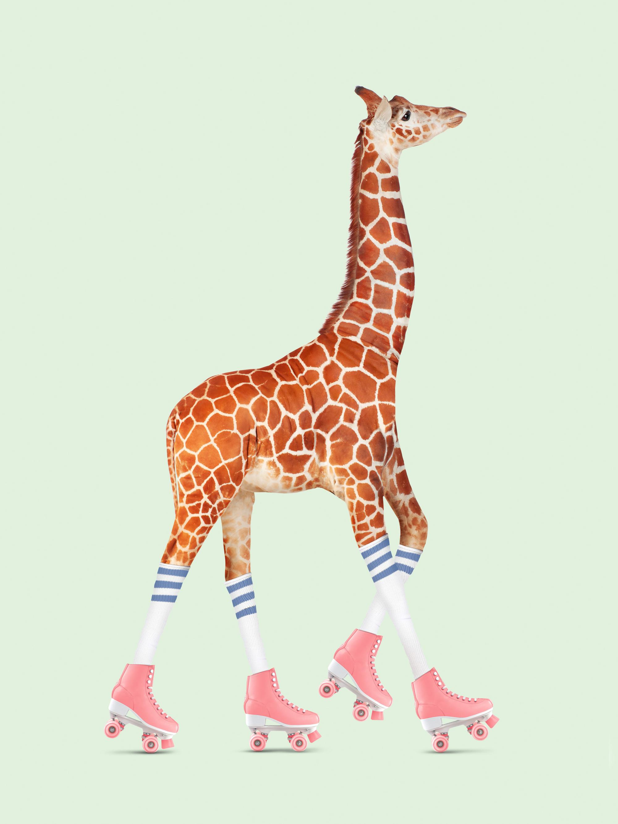 Jonas Loose - Rollerskating Giraffe Print