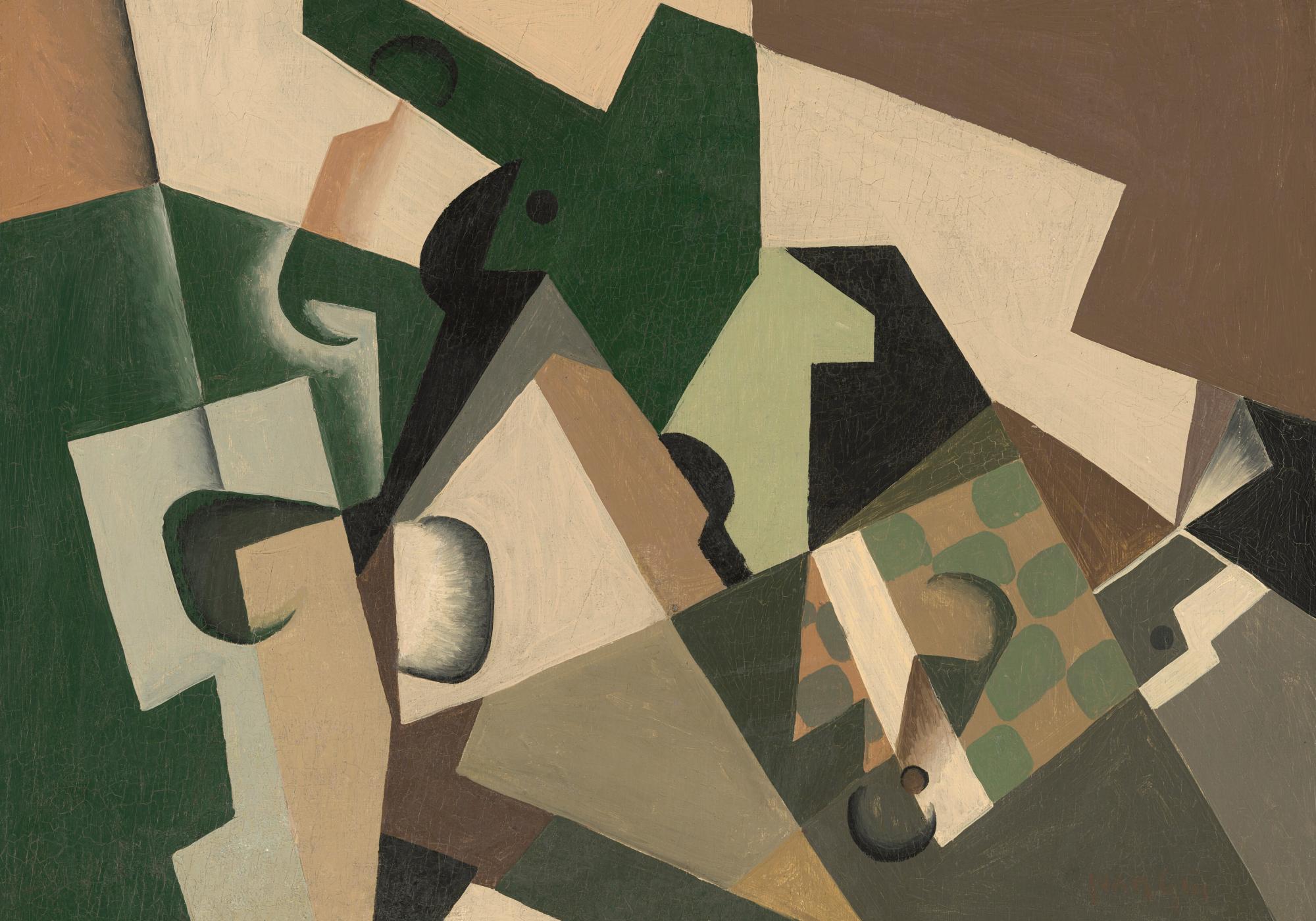 Juan Gris - Glass and Checkerboard Print