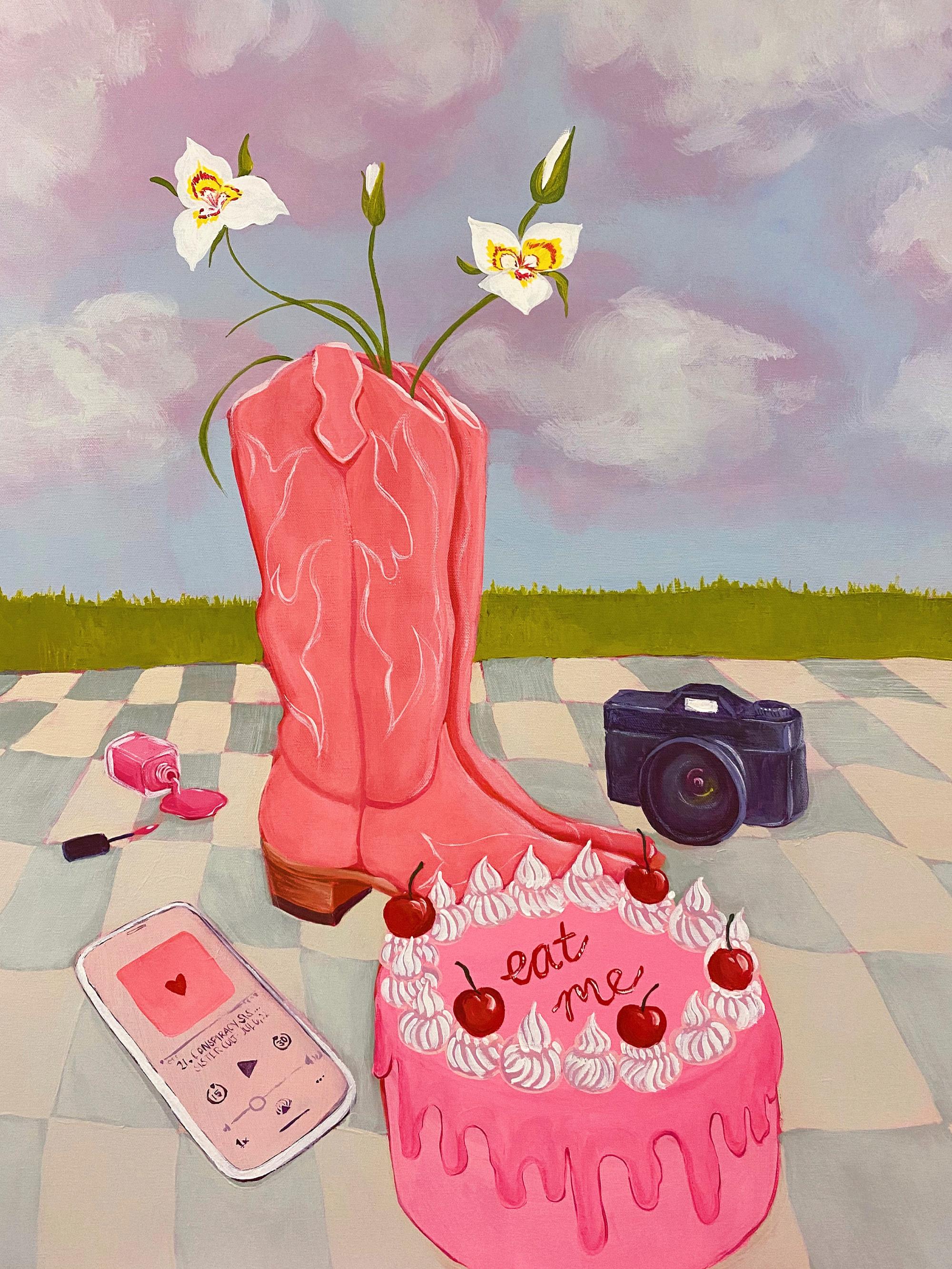 Lindsey Cherek - Still Life with Fake Cake Print