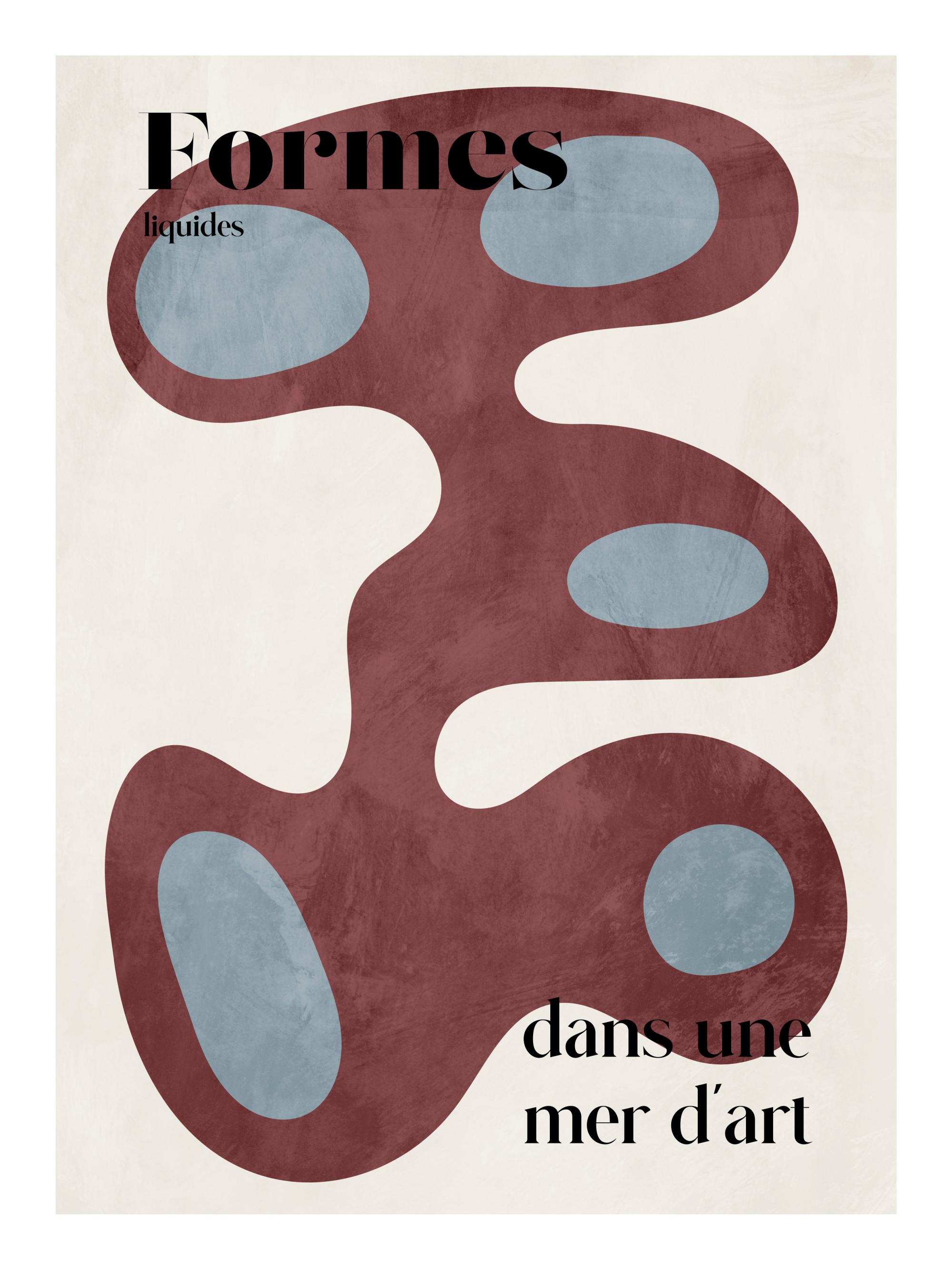 Liquid Shapes No2 Print