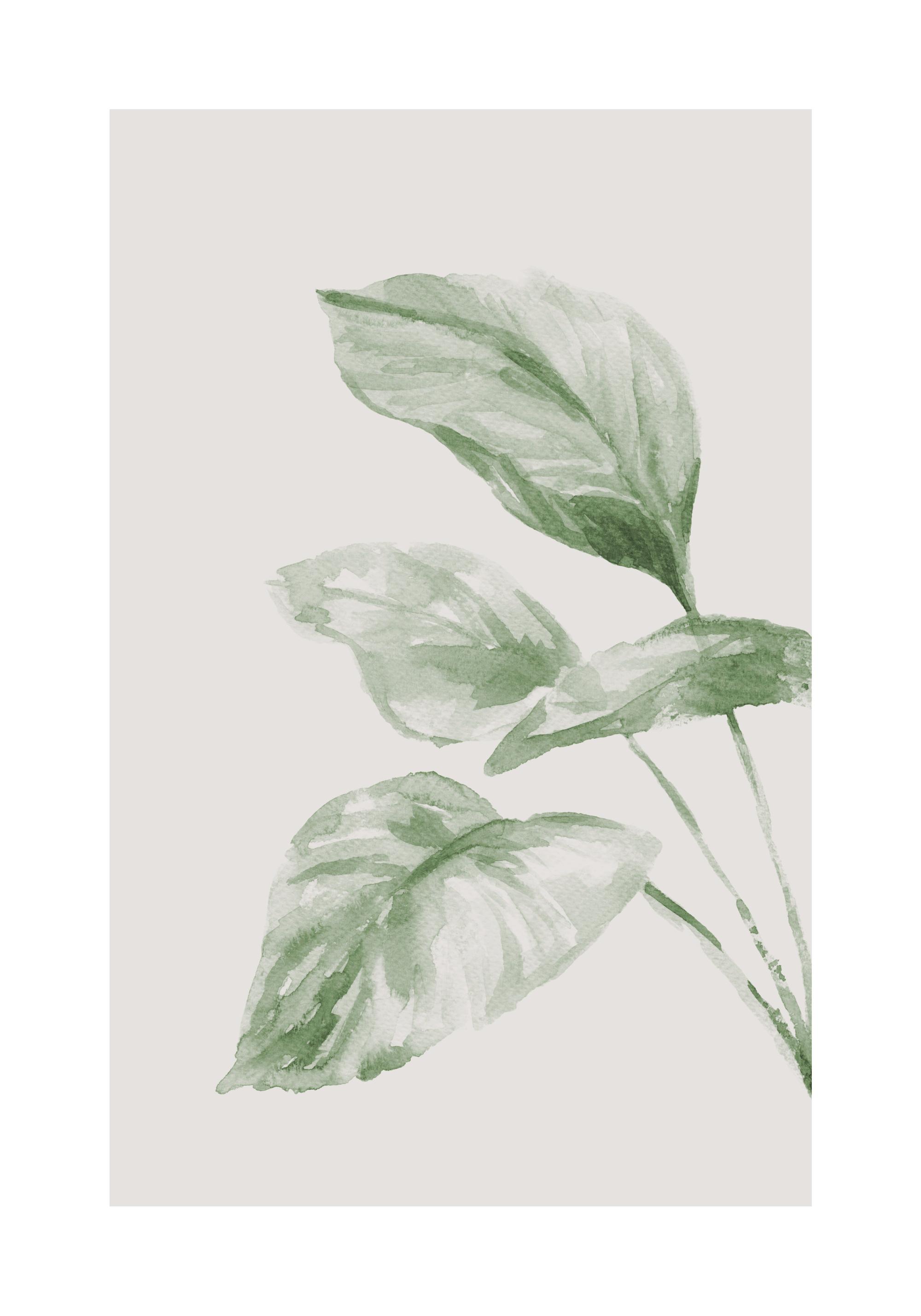 Painted Leaf No2 Print