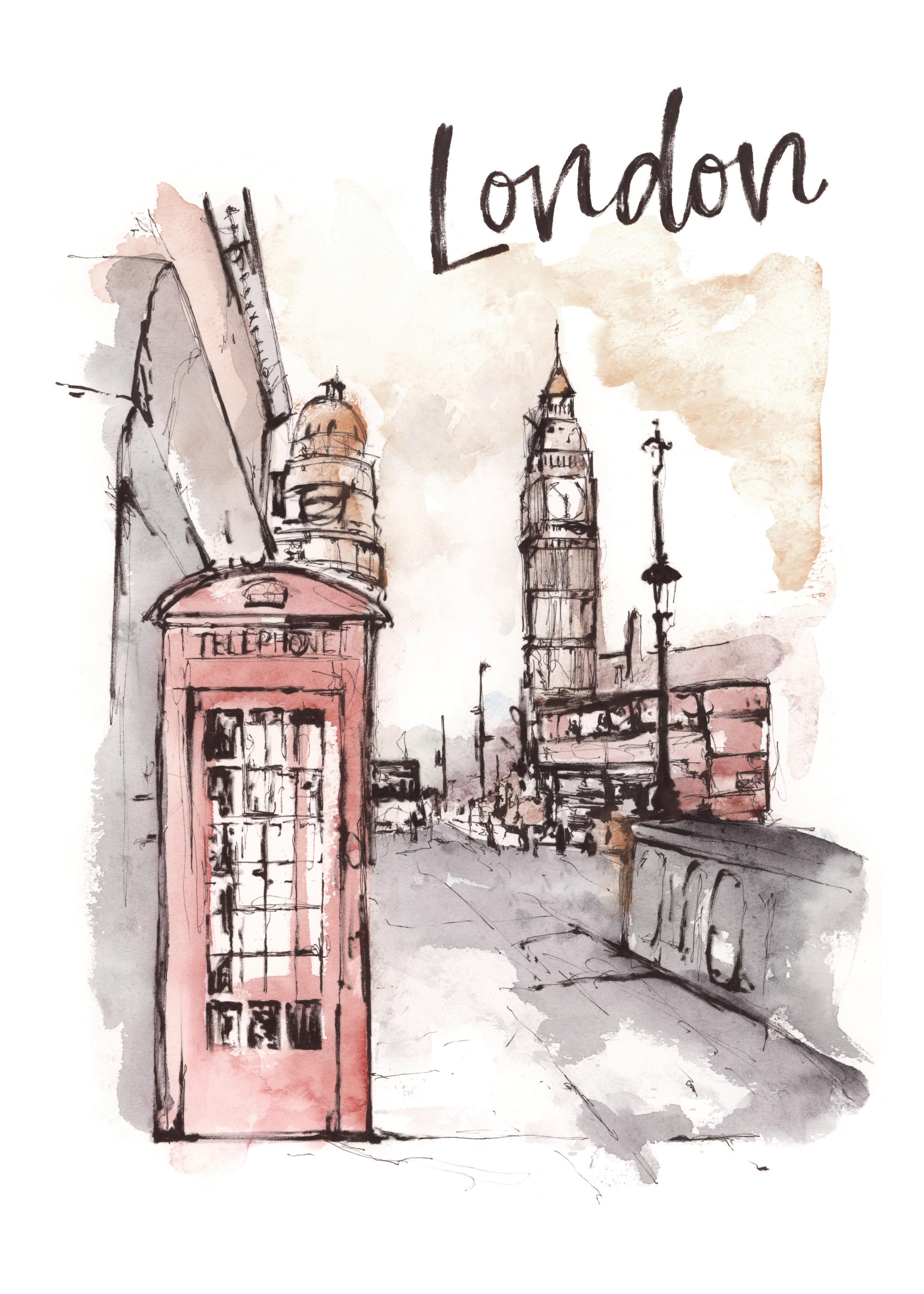 Painted London Print