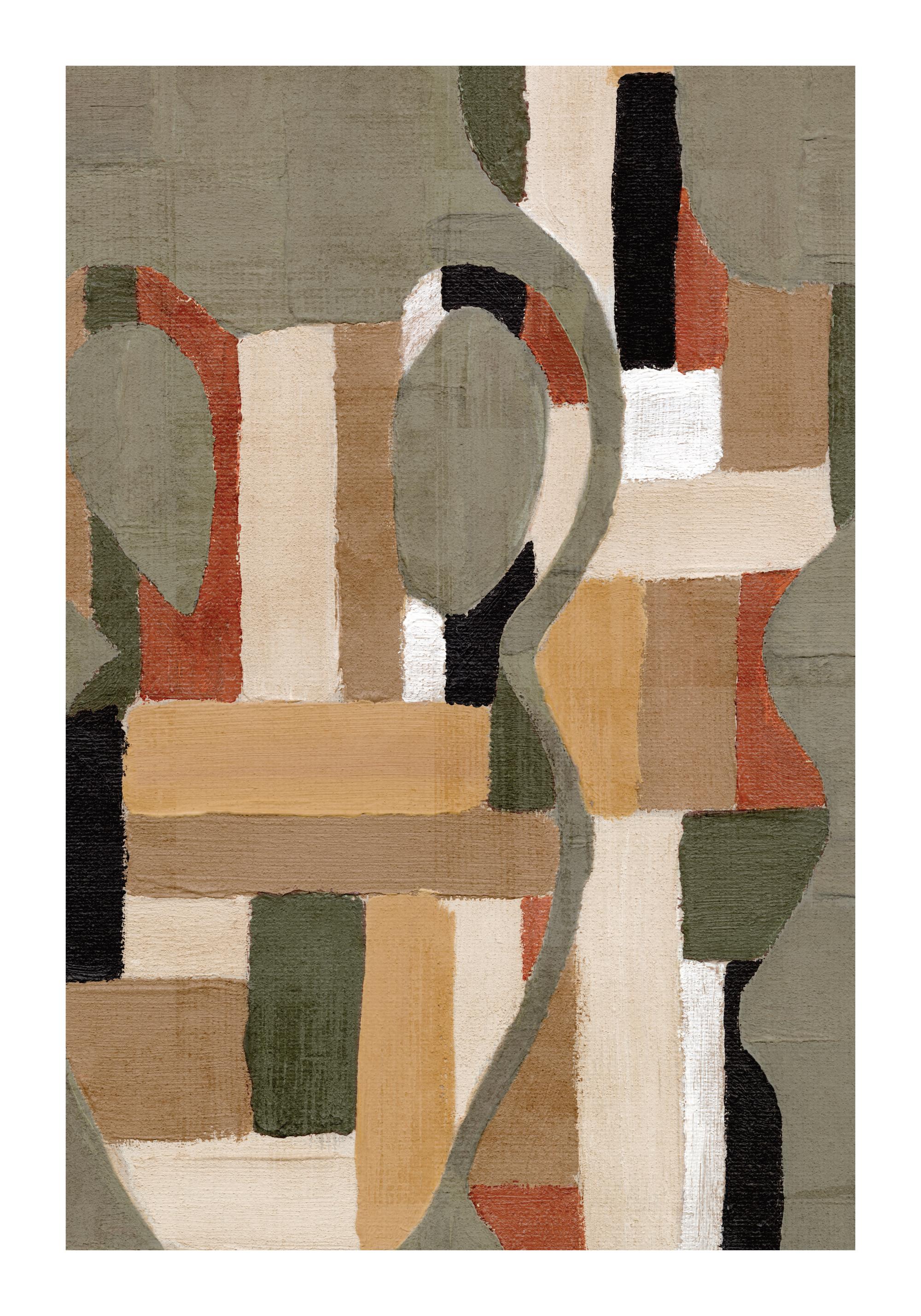 Painted Shapes No1 Print