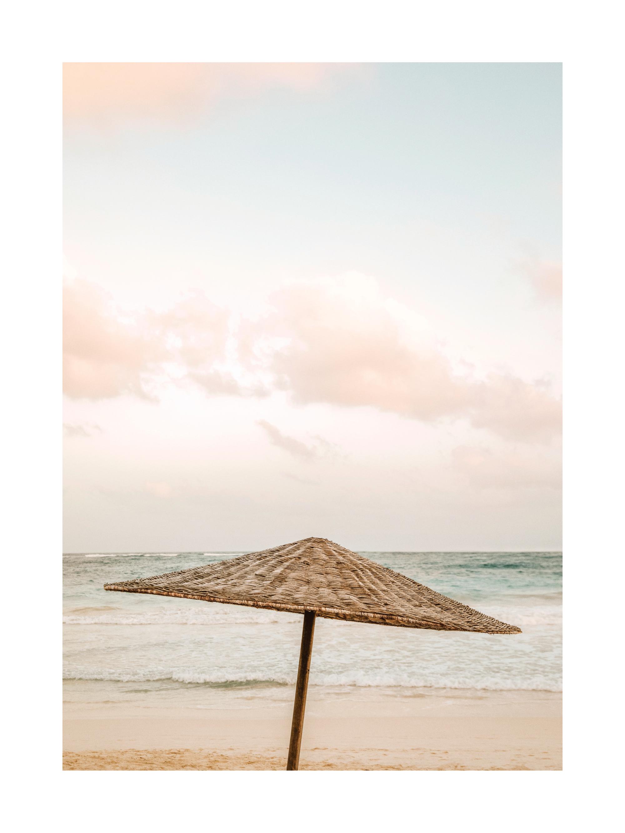 Parasol by the Ocean Print