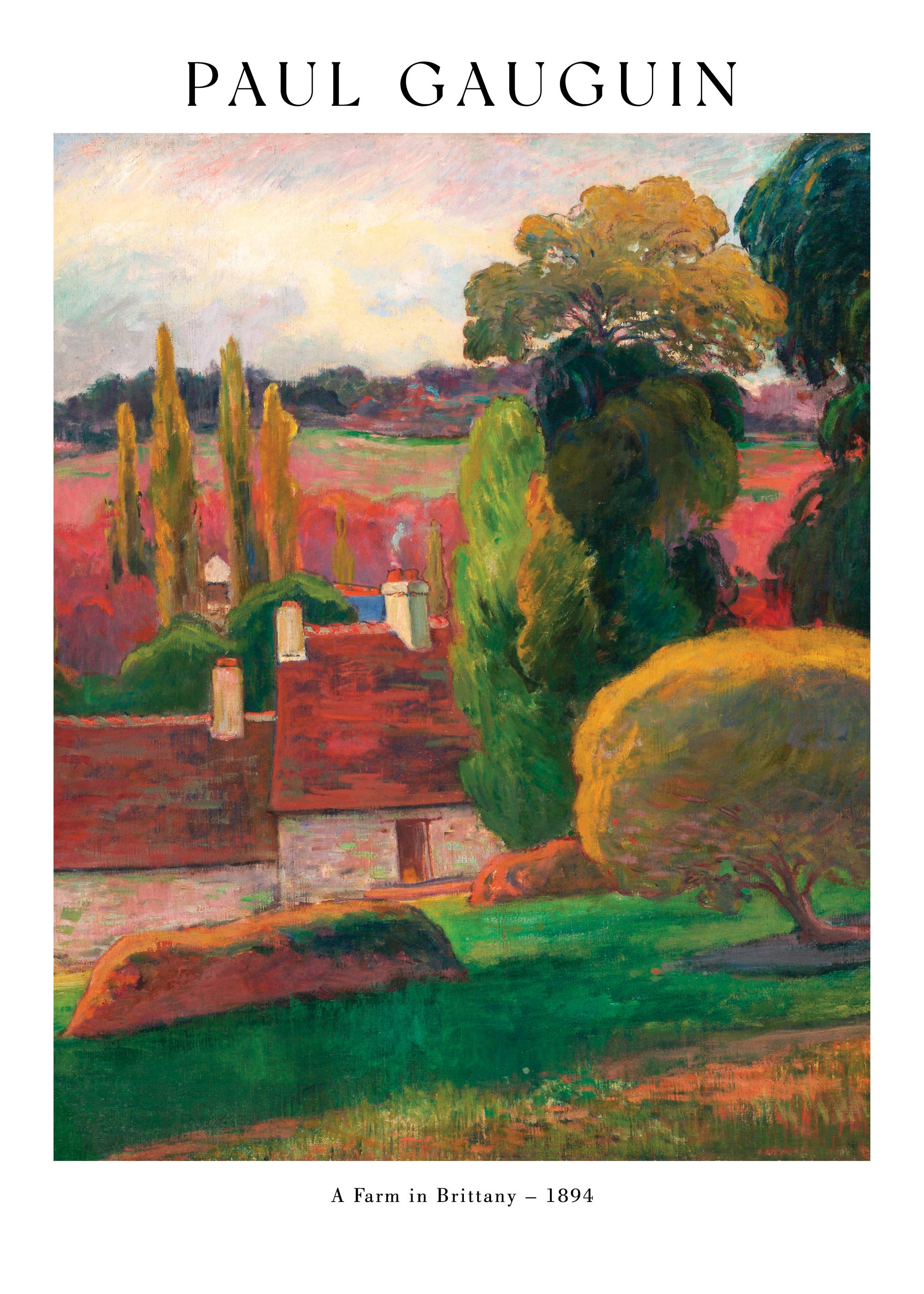 Paul Gauguin - A Farm in Brittany Print