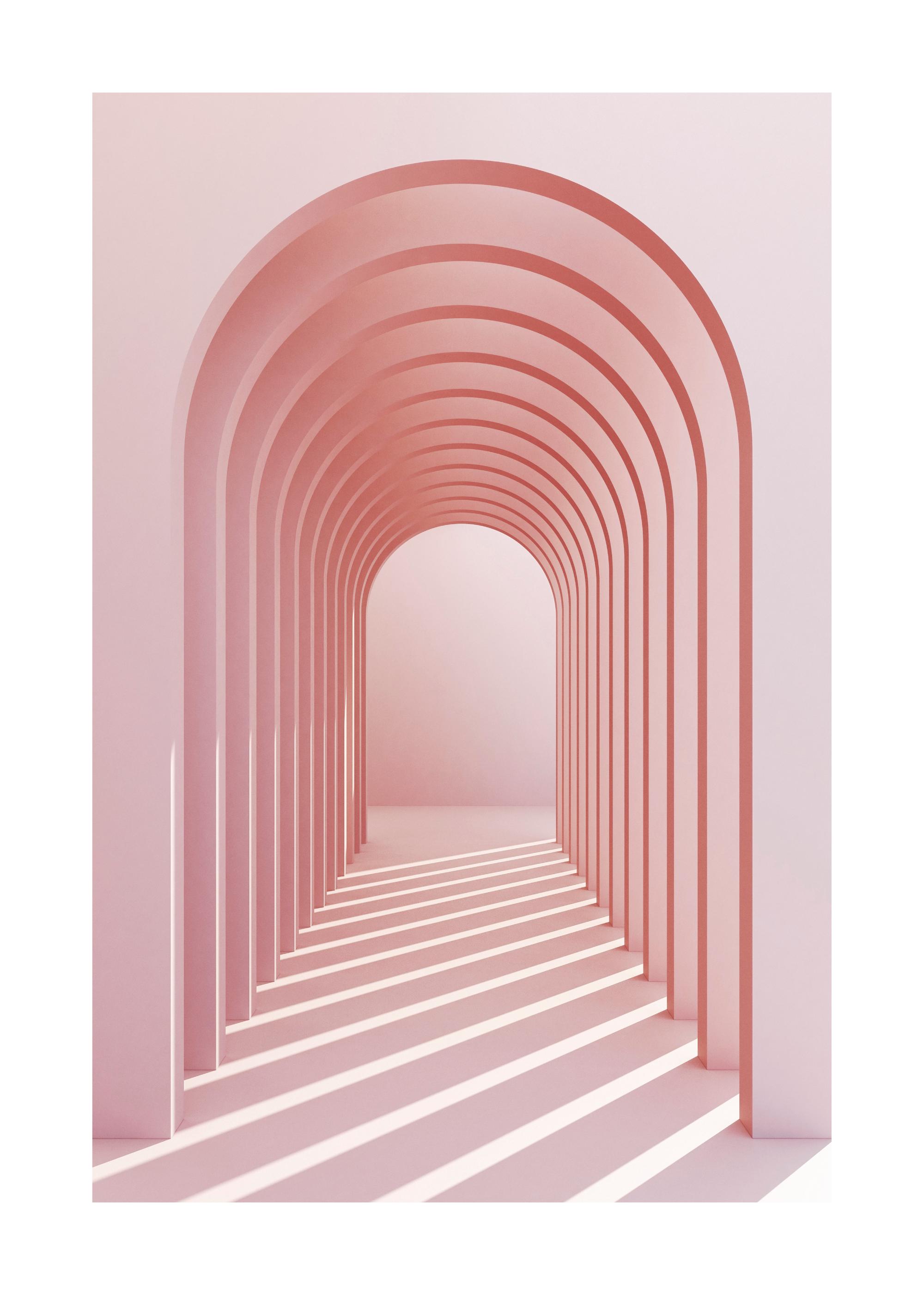 Pink Archway Print