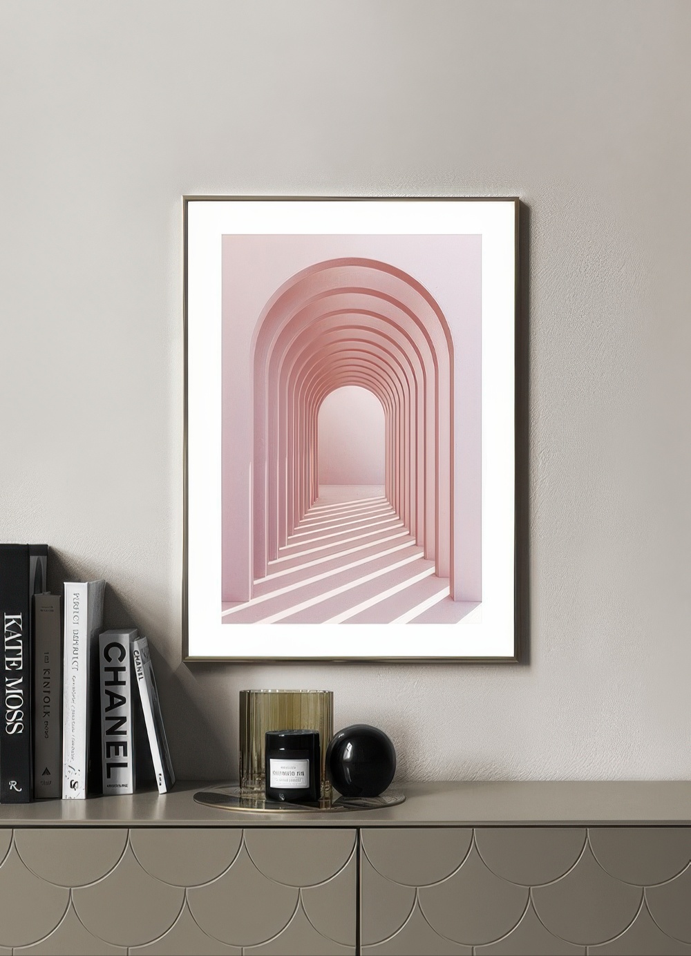 Pink Archway Print
