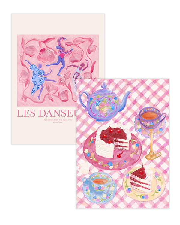 Pink Duo Poster pack