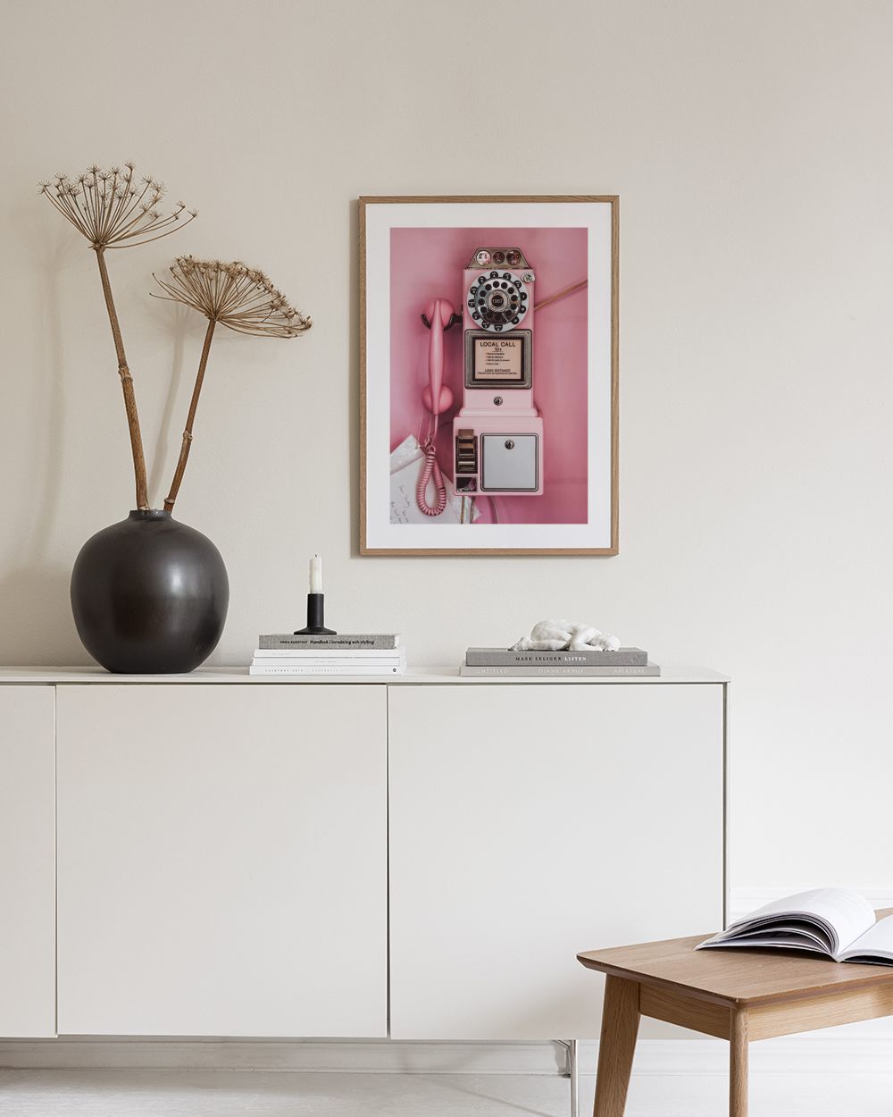 Pink Pay Phone Print