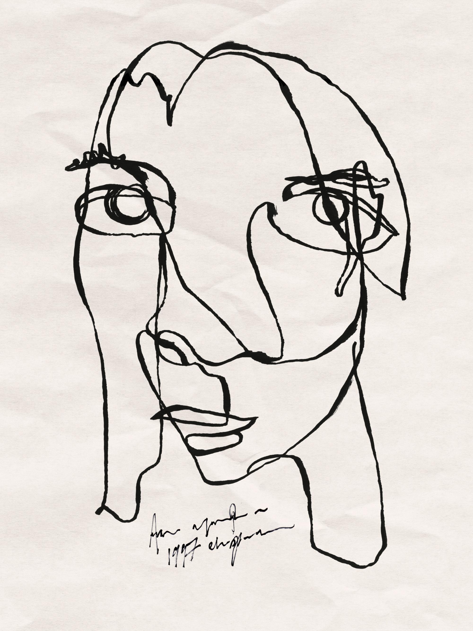 Portrait Sketch No2 Print