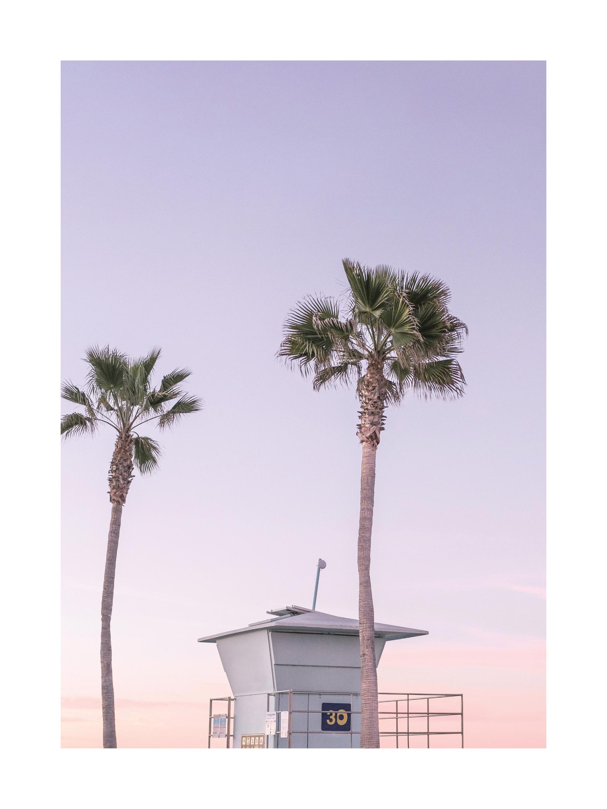 Purple Beach House Print