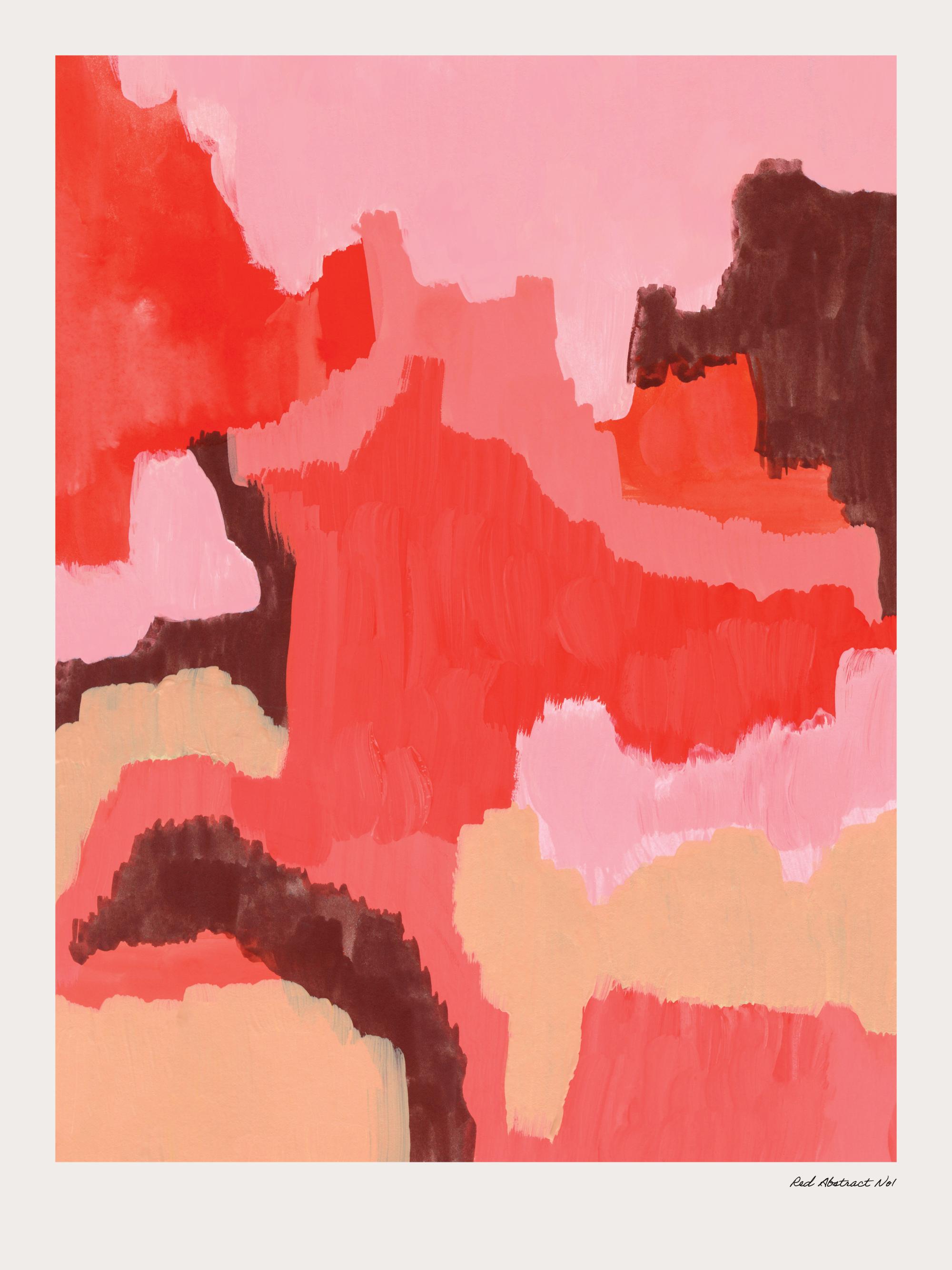 Red Abstract No1 Print