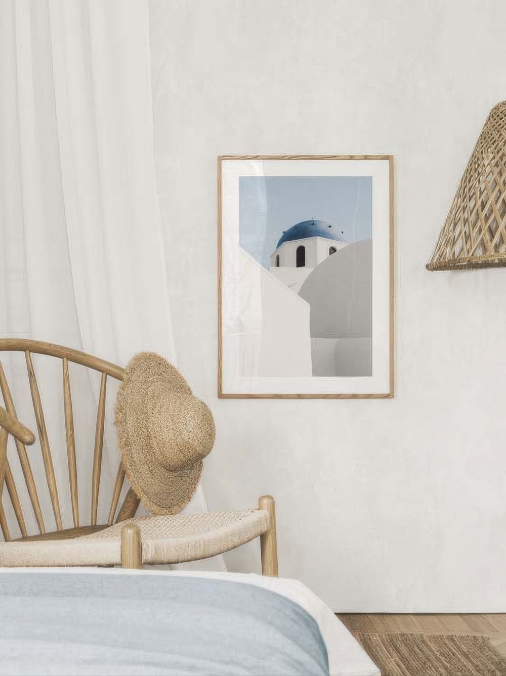 Santorini Church Print