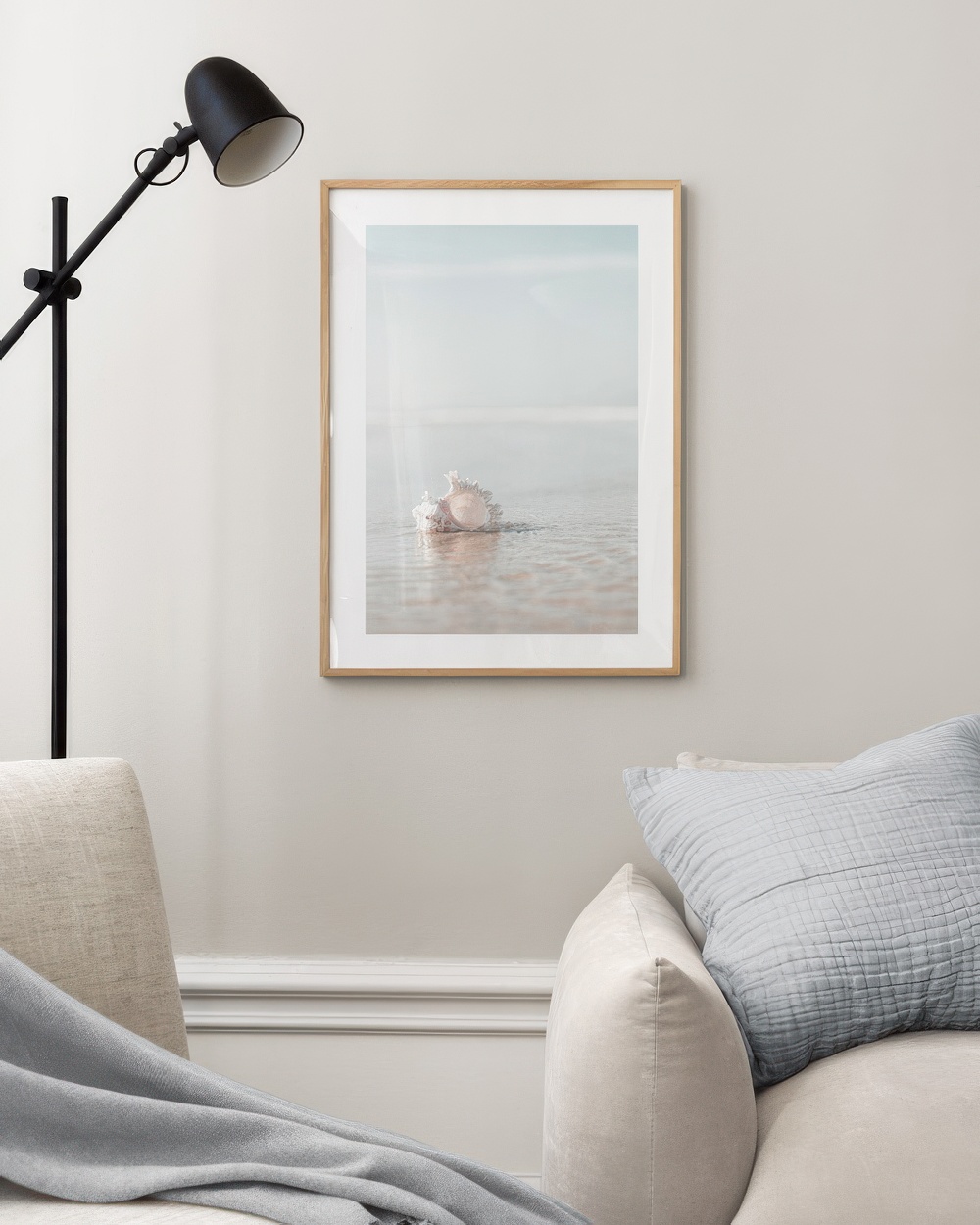 Seashell on the Beach Print