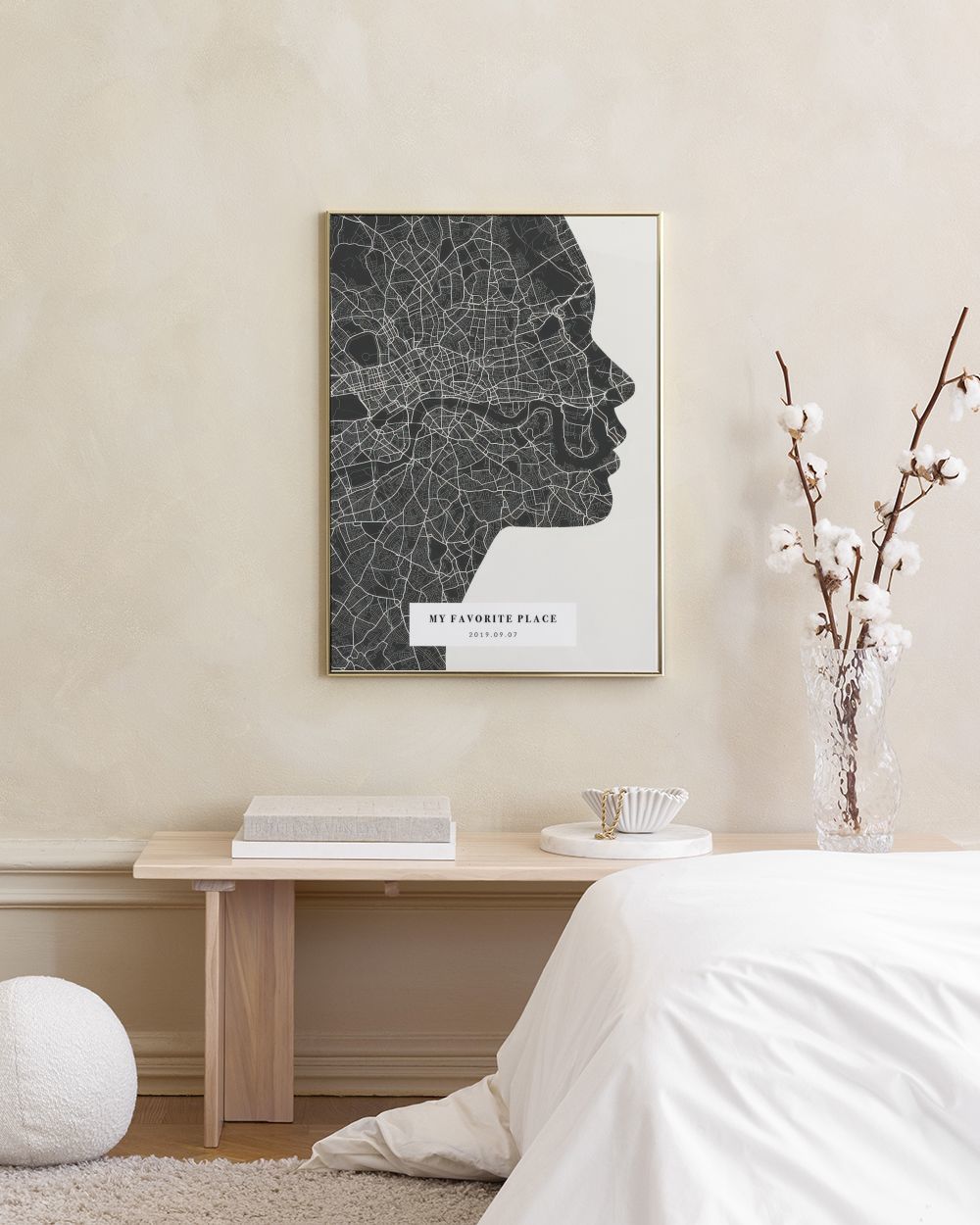 Silhouette Map Night Personal