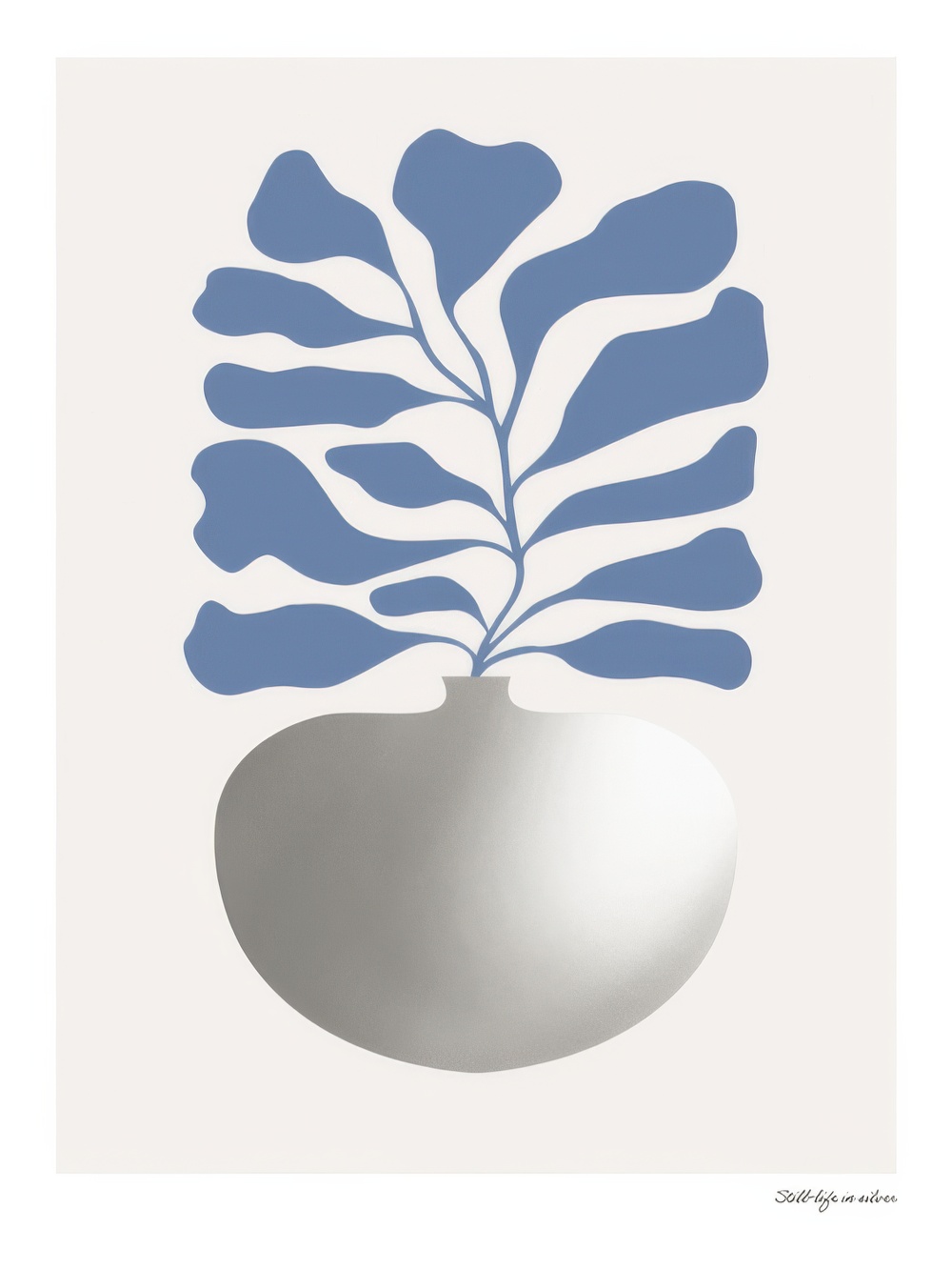 Silver Vase Print