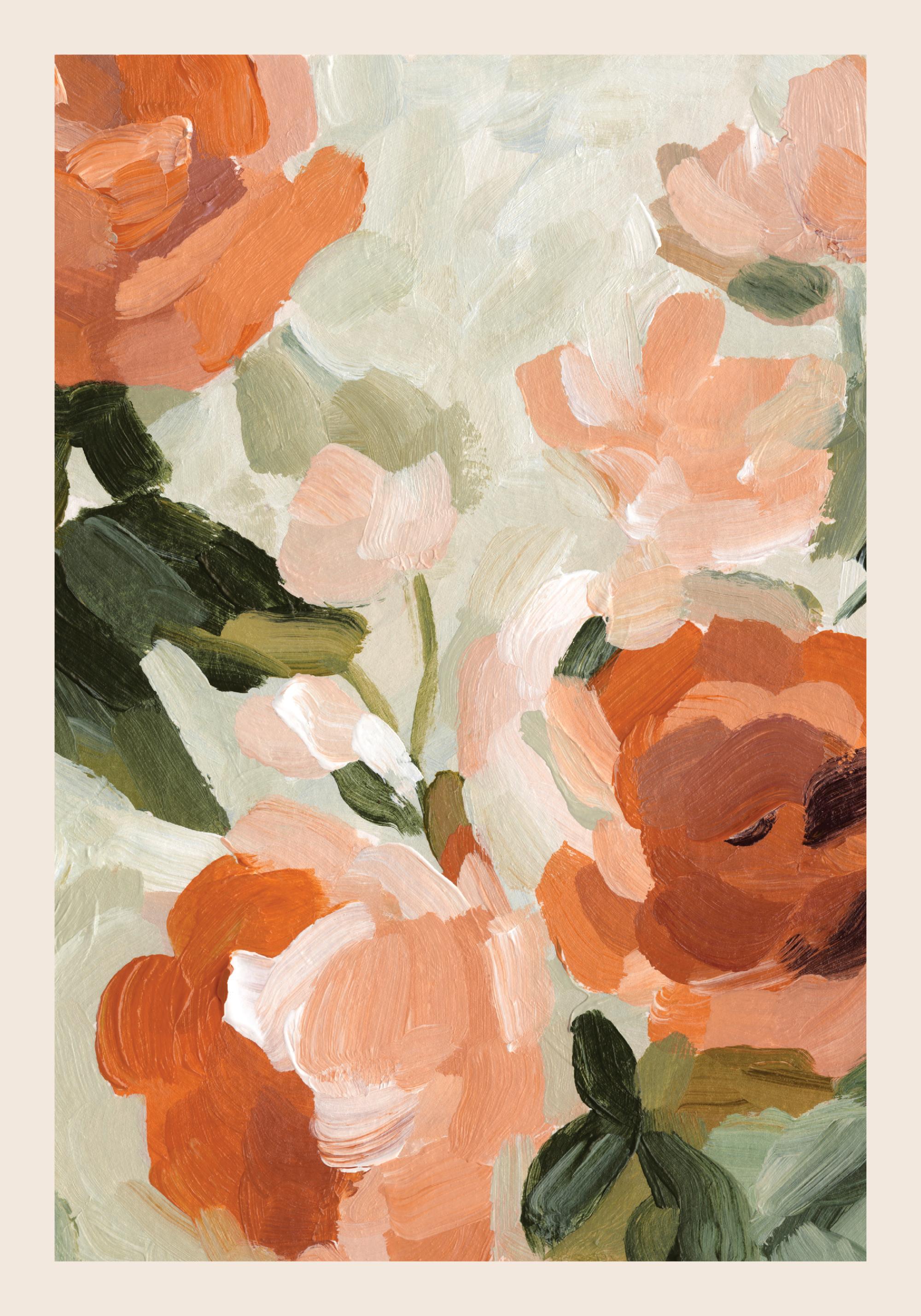 Soft Rustic Florals No2 Print