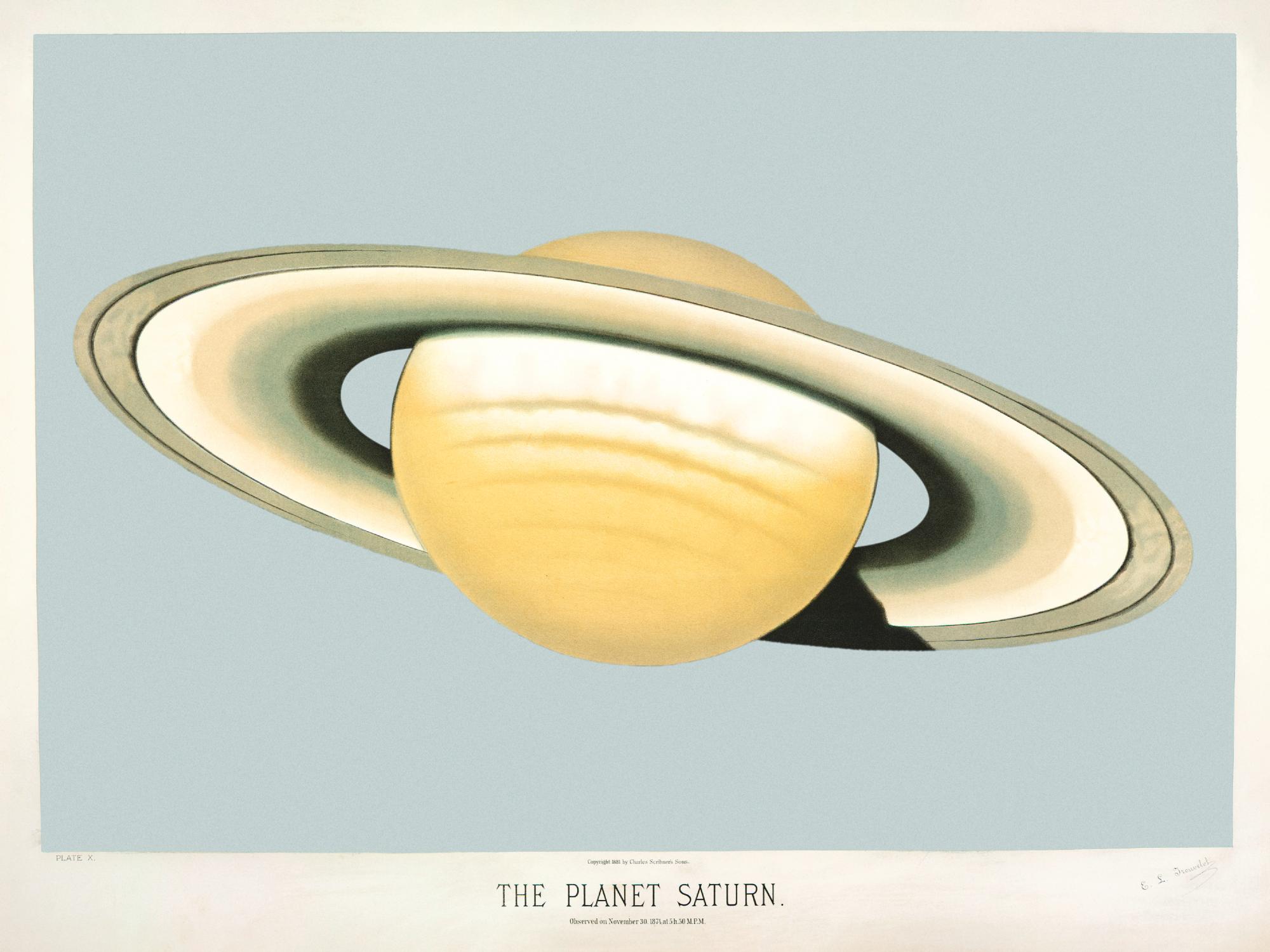 The Planet Saturn Print