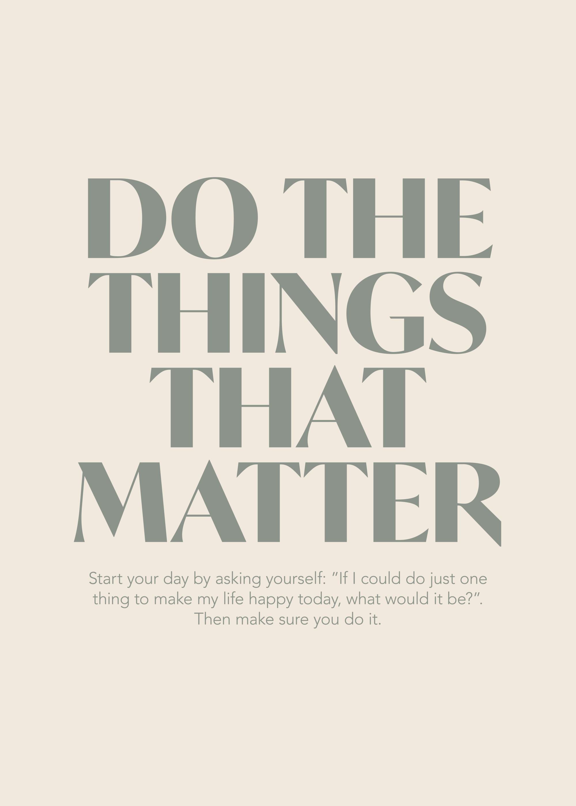 Things That Matter Print