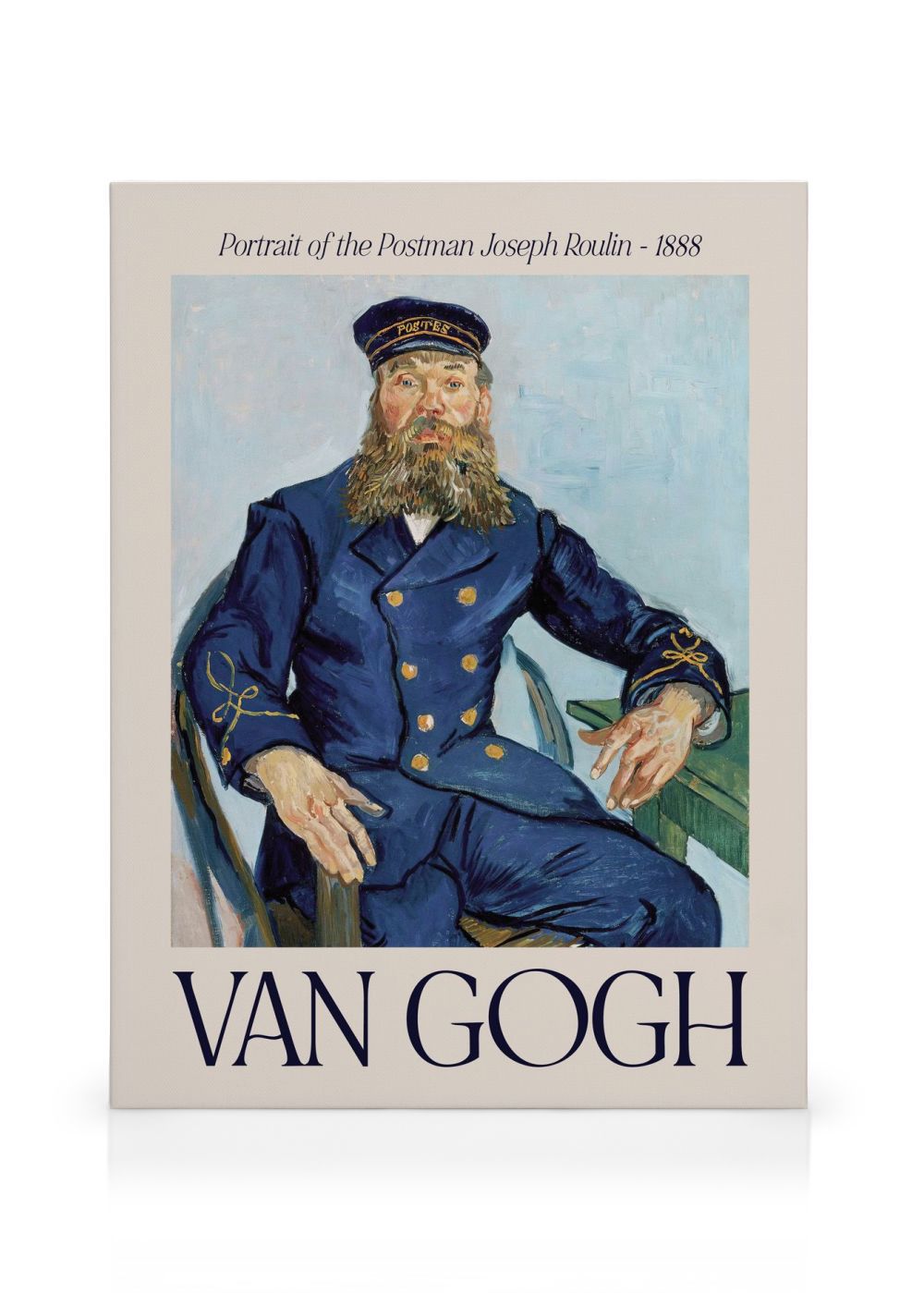 Van Gogh - Portrait of the Postman Joseph Roulin Canvas print