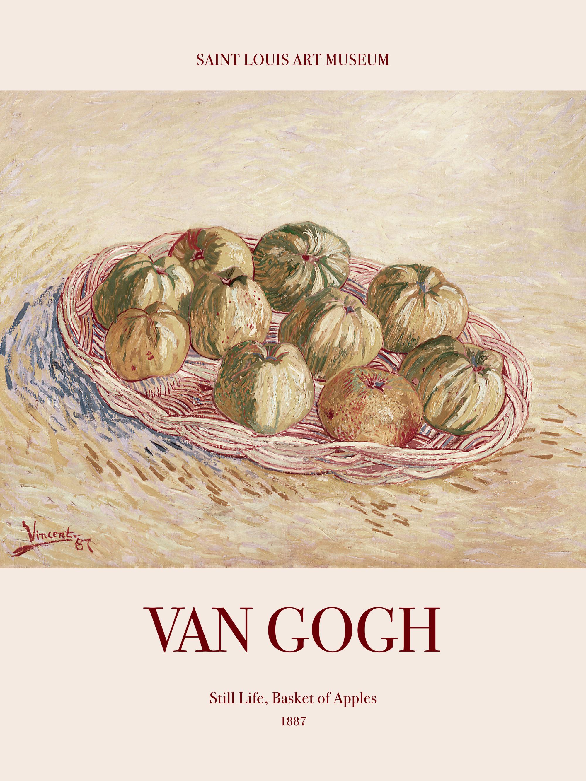 Van Gogh - Still Life, Basket of Apples Print