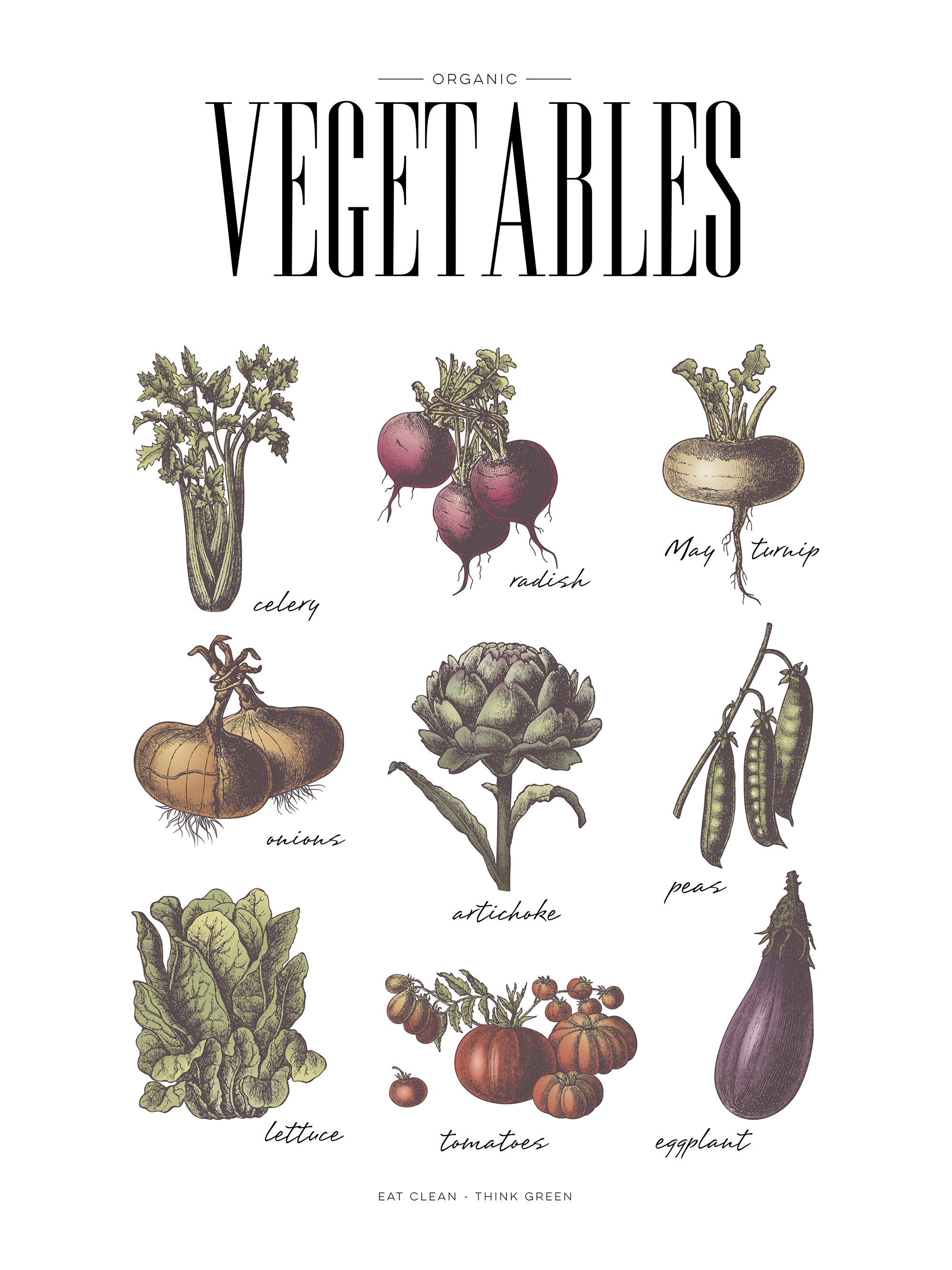 Vegetables, Print