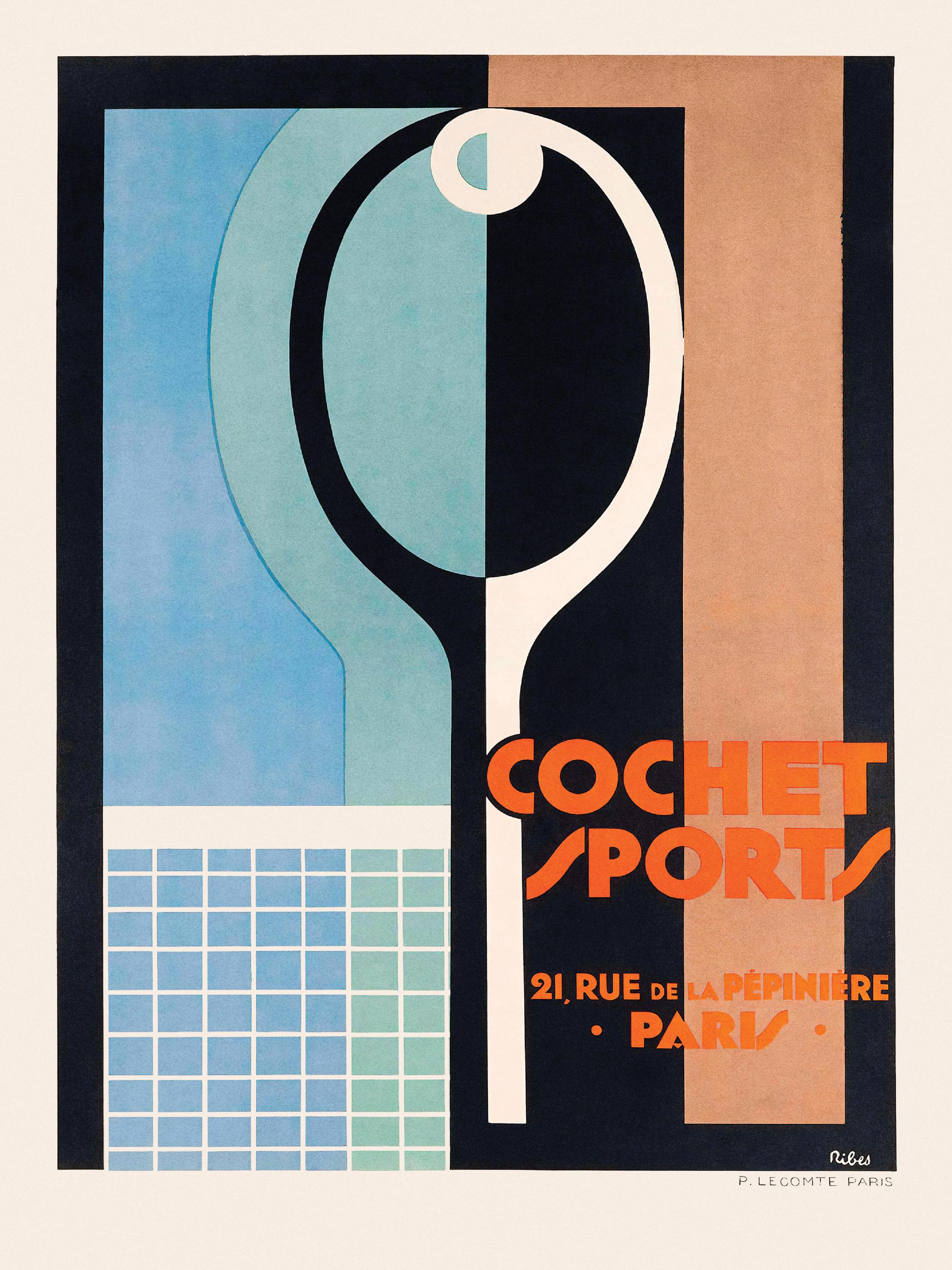 Vintage Tennis Print