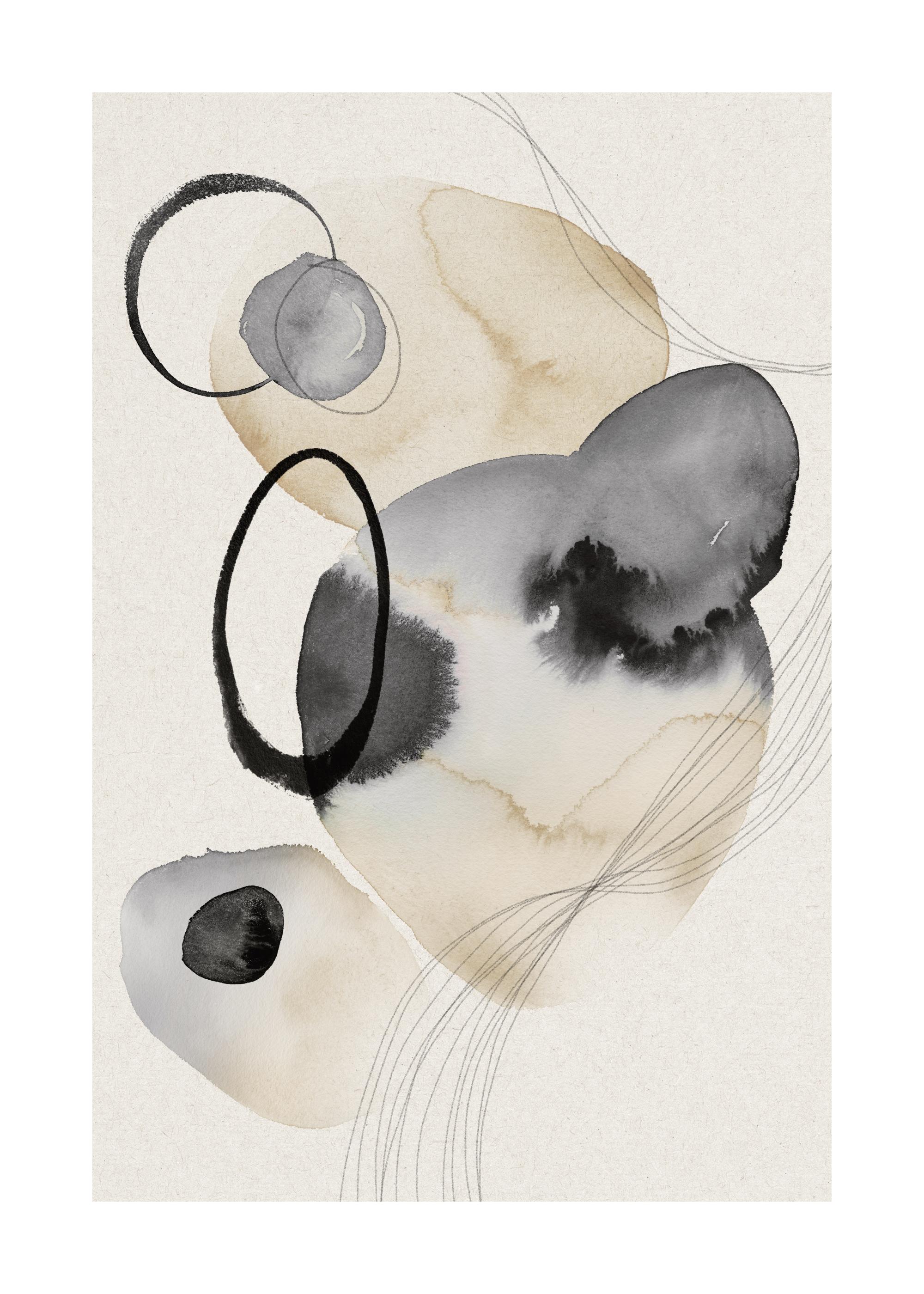 Watercolor Circles No2 Print